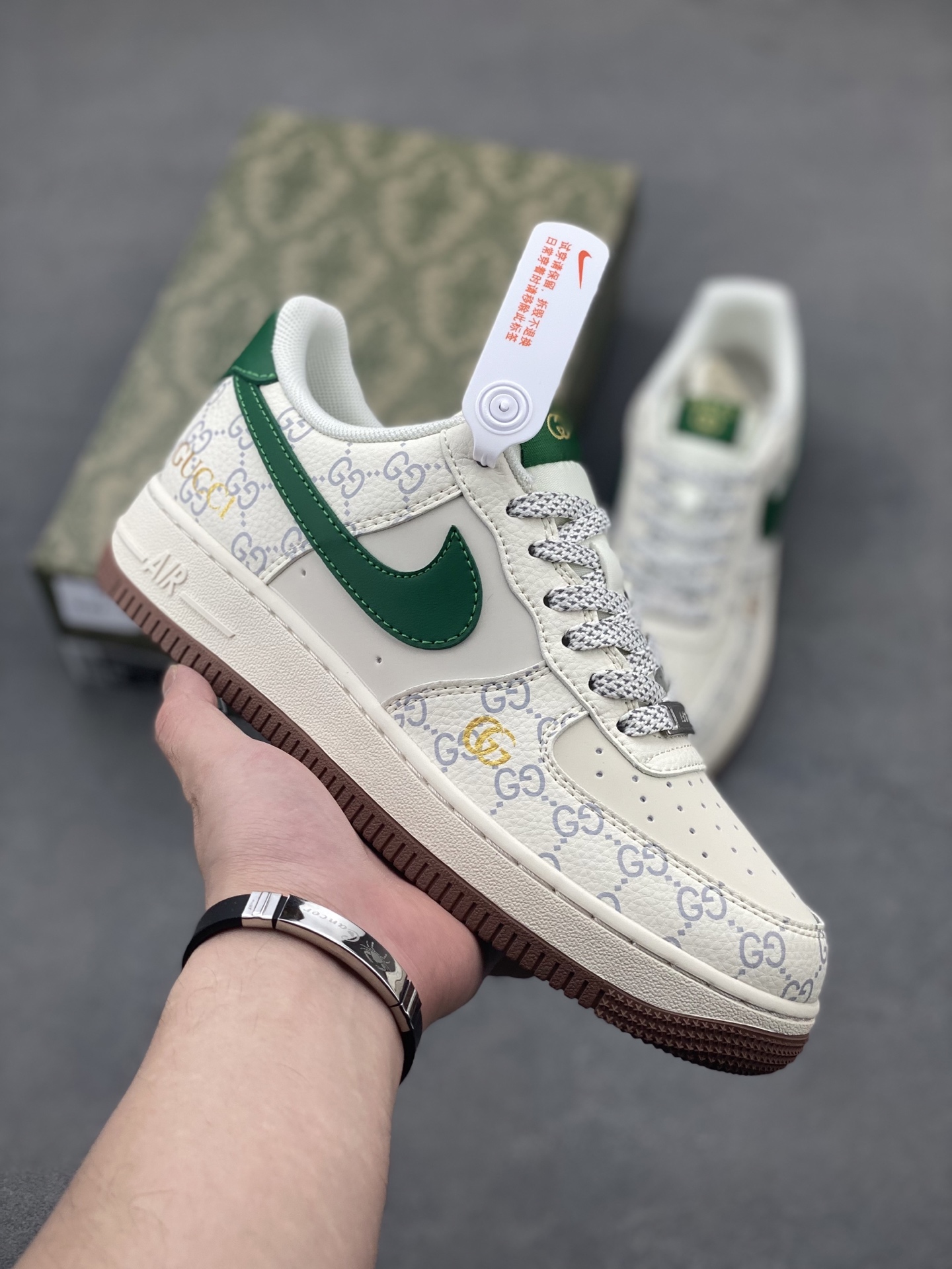 Nike Air Force 1 '07 Low White/Green Custom Sneakers Designer Limited Edition 2 i1747171962820 6265 0 0