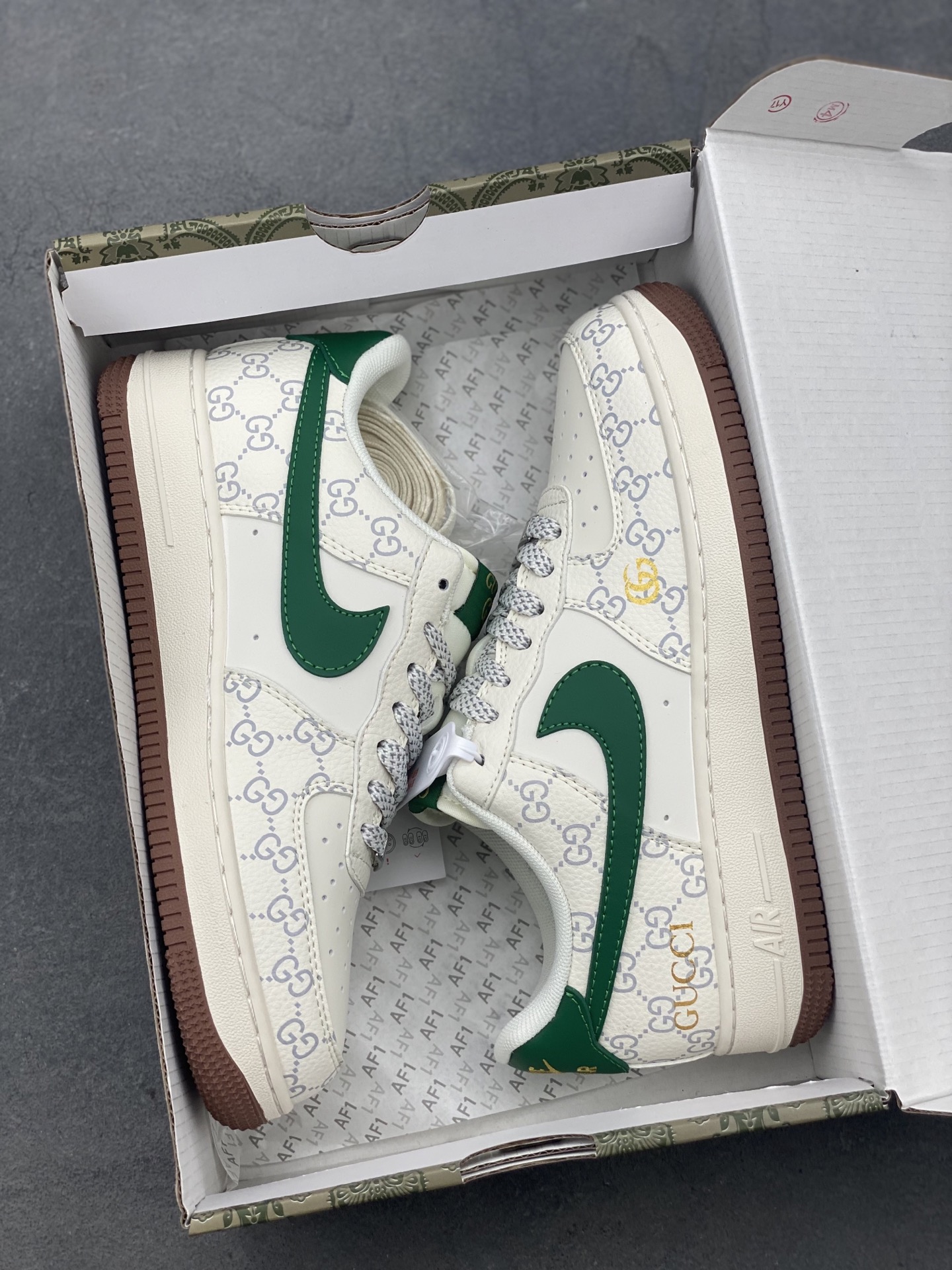 Nike Air Force 1 '07 Low White/Green Custom Sneakers Designer Limited Edition 10 i1747171970994 1645 0 8