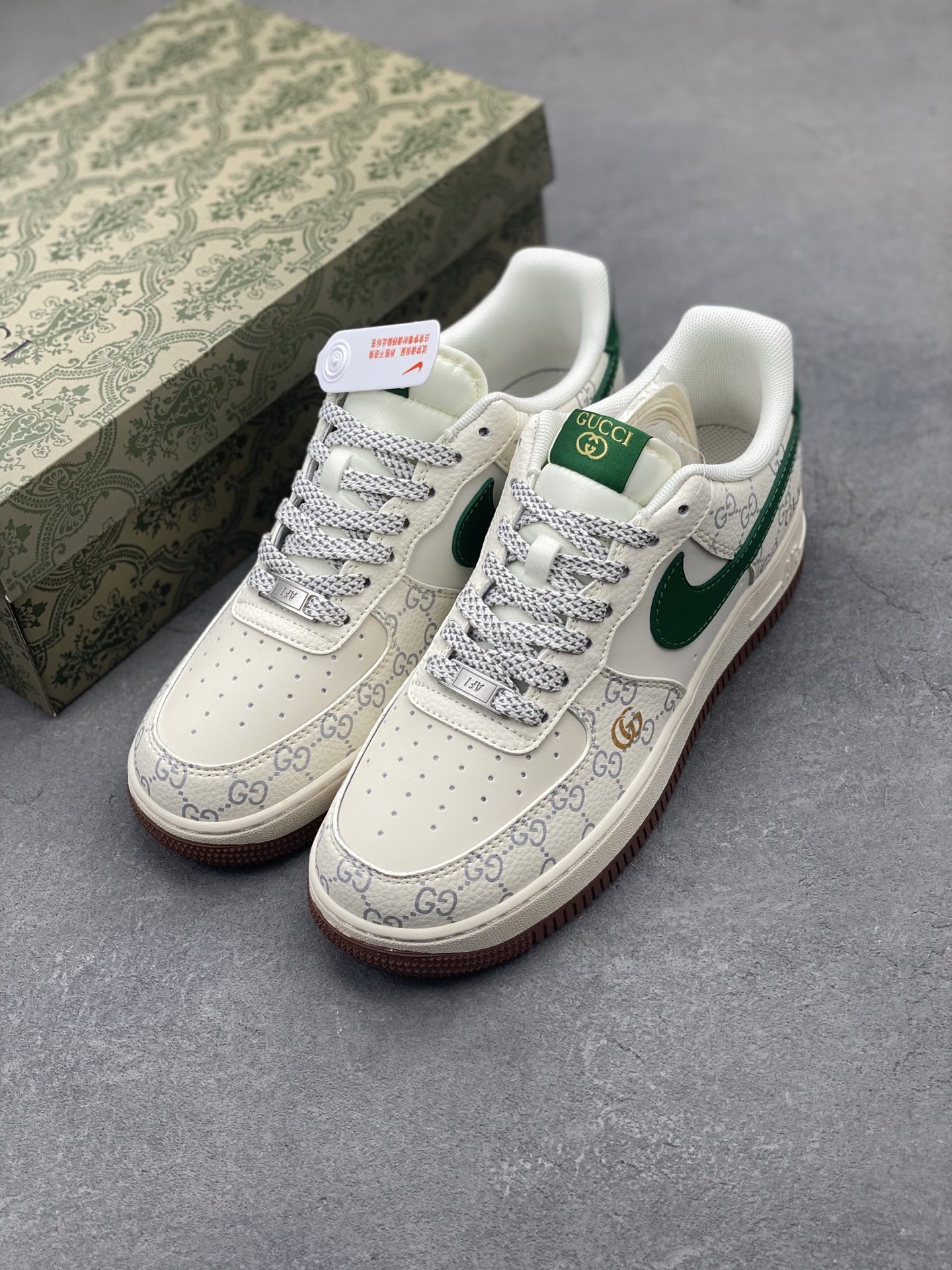 Nike Air Force 1 '07 Low White/Green Custom Sneakers Designer Limited Edition 9 i1747171971115 5122 0 7