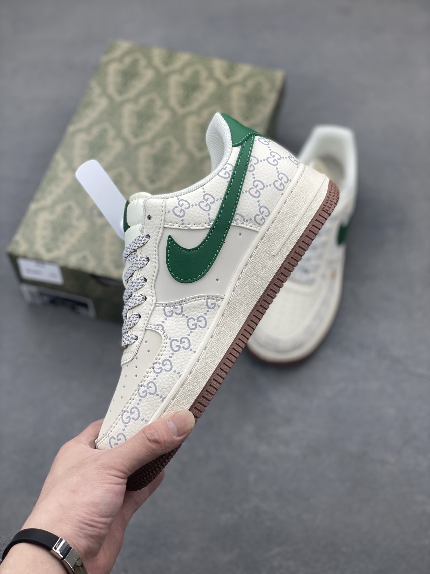 Nike Air Force 1 '07 Low White/Green Custom Sneakers Designer Limited Edition 4 i1747171971130 7933 0 2