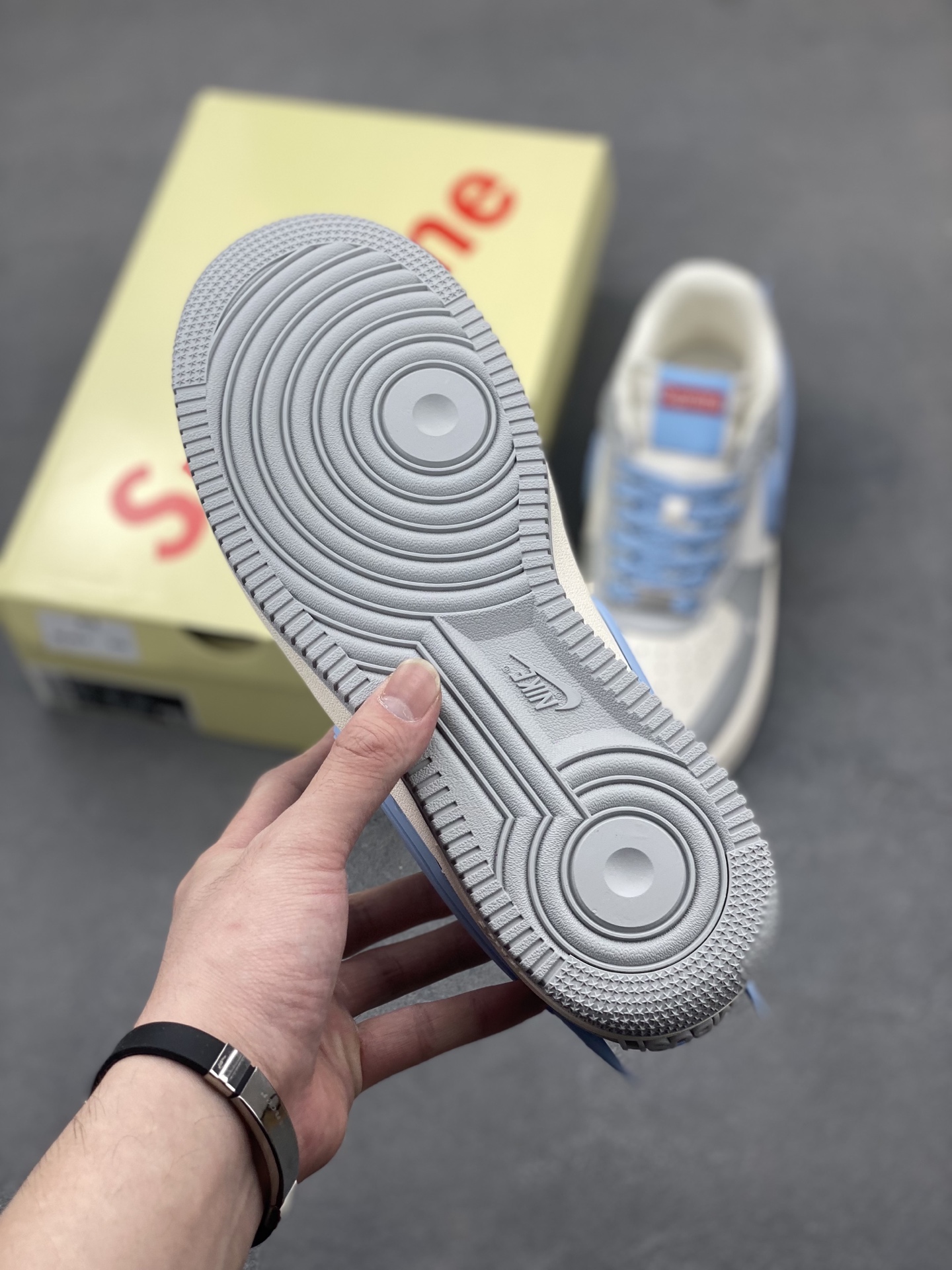 Nike Air Force 1 '07 Low Grey/Blue Sneakers Limited Edition - All Sizes 7 i1747172136520 7487 0 5