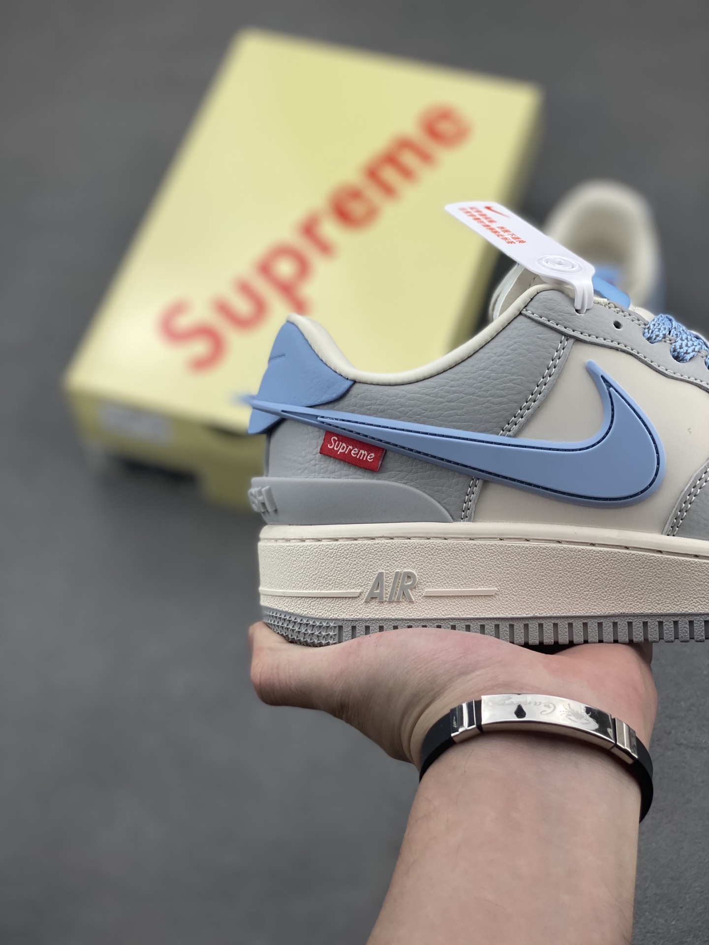 Nike Air Force 1 '07 Low Grey/Blue Sneakers Limited Edition - All Sizes 6 i1747172137148 1915 0 4