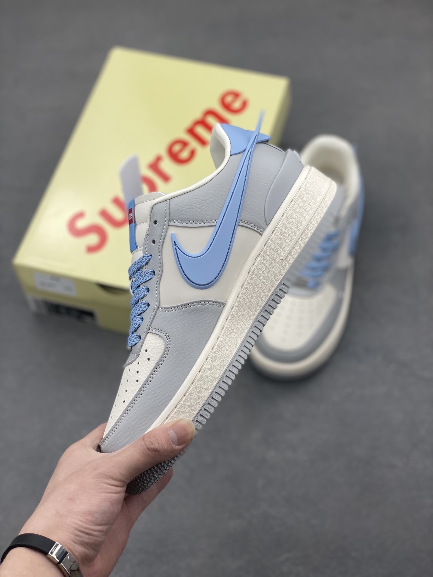 Nike Air Force 1 '07 Low Grey/Blue Sneakers Limited Edition - All Sizes 4 i1747172146639 9300 0 2