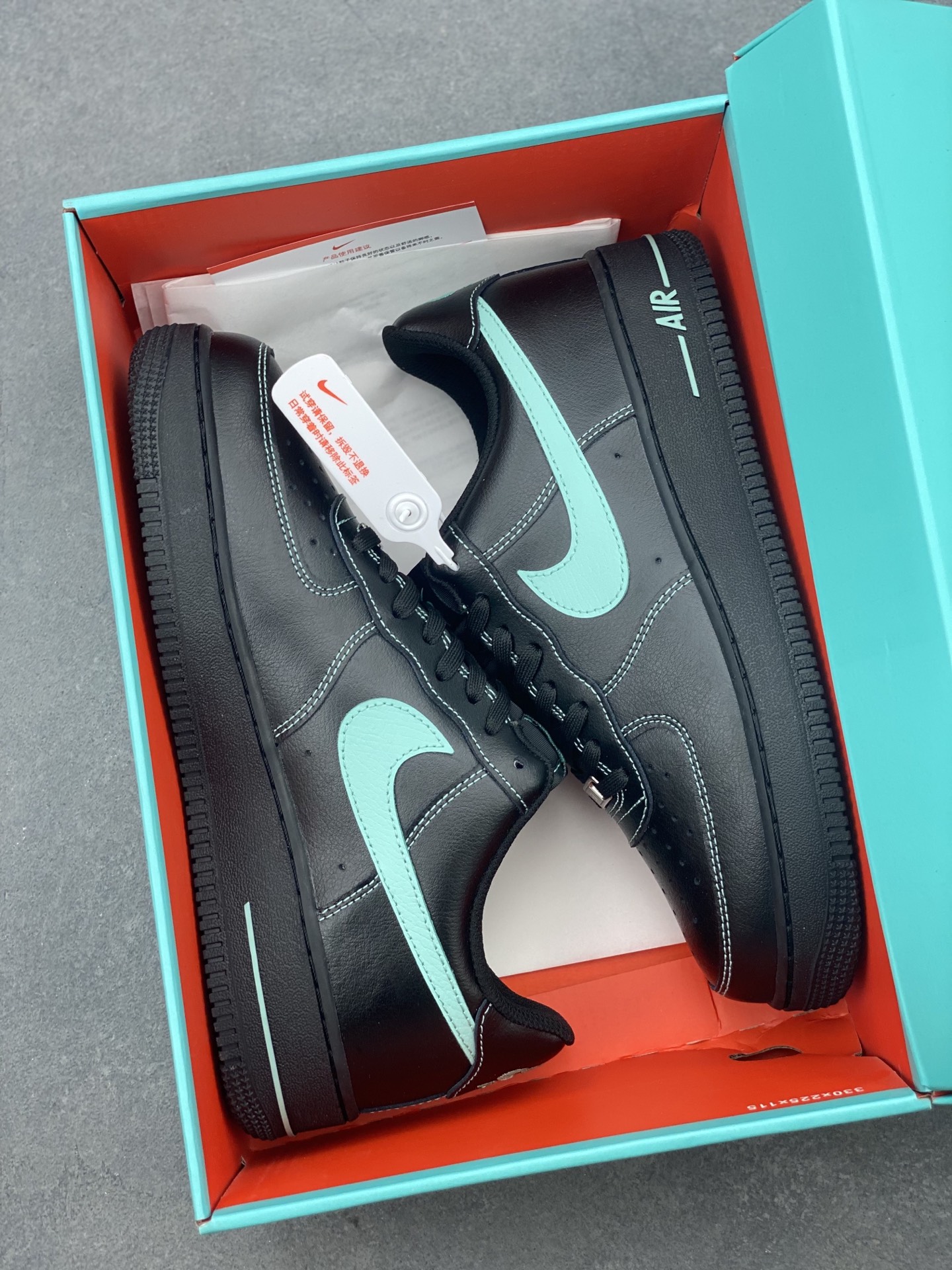Nike Air Force 1 '07 Low Black/Tiffany Blue Limited Edition Sneakers 10 i1747172212706 3876 0 8