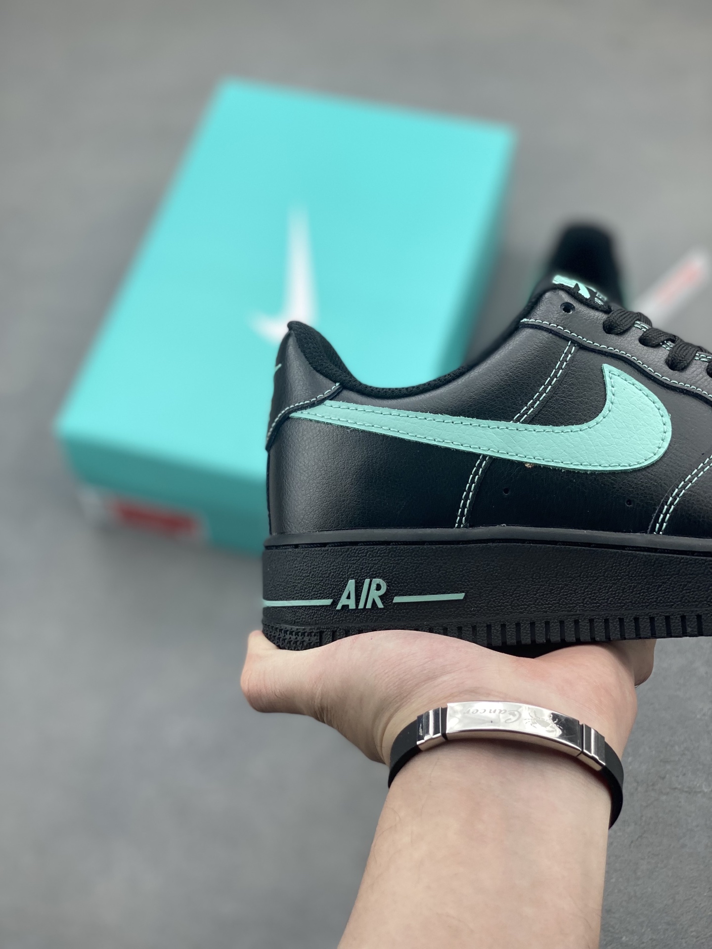 Nike Air Force 1 '07 Low Black/Tiffany Blue Limited Edition Sneakers 6 i1747172213118 4276 0 4