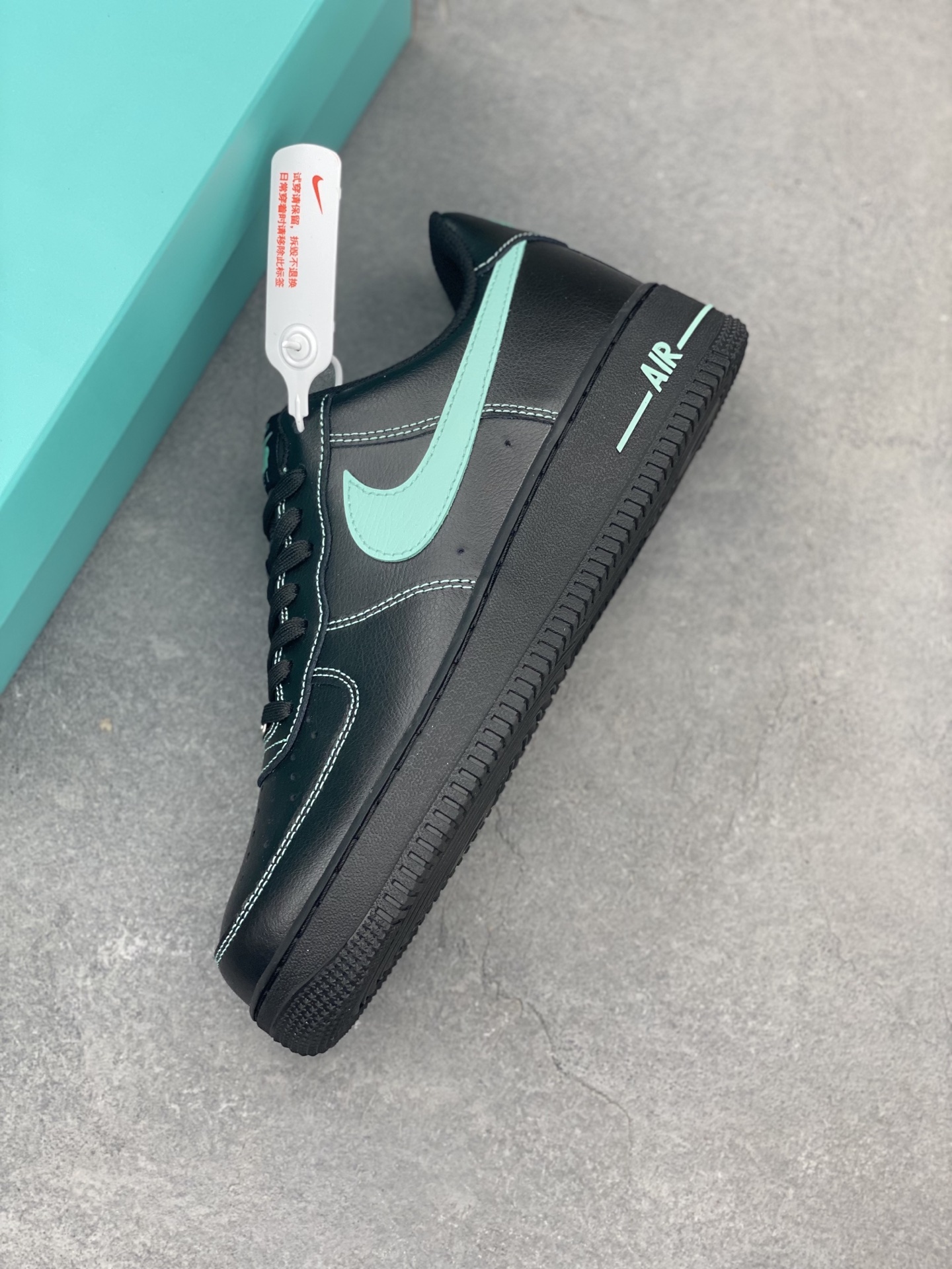 Nike Air Force 1 '07 Low Black/Tiffany Blue Limited Edition Sneakers 8 i1747172221222 6389 0 6