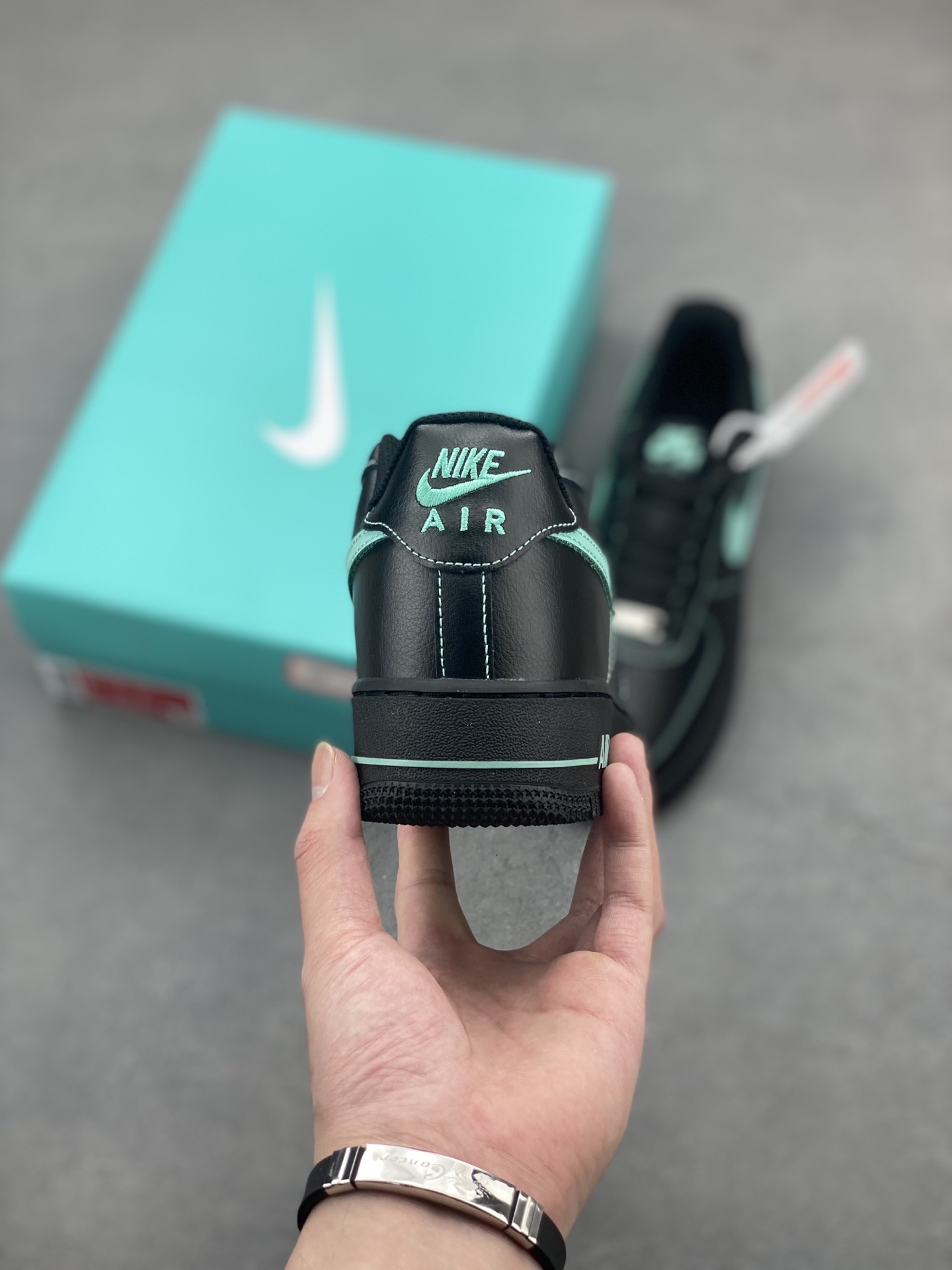 Nike Air Force 1 '07 Low Black/Tiffany Blue Limited Edition Sneakers 5 i1747172221328 9644 0 3