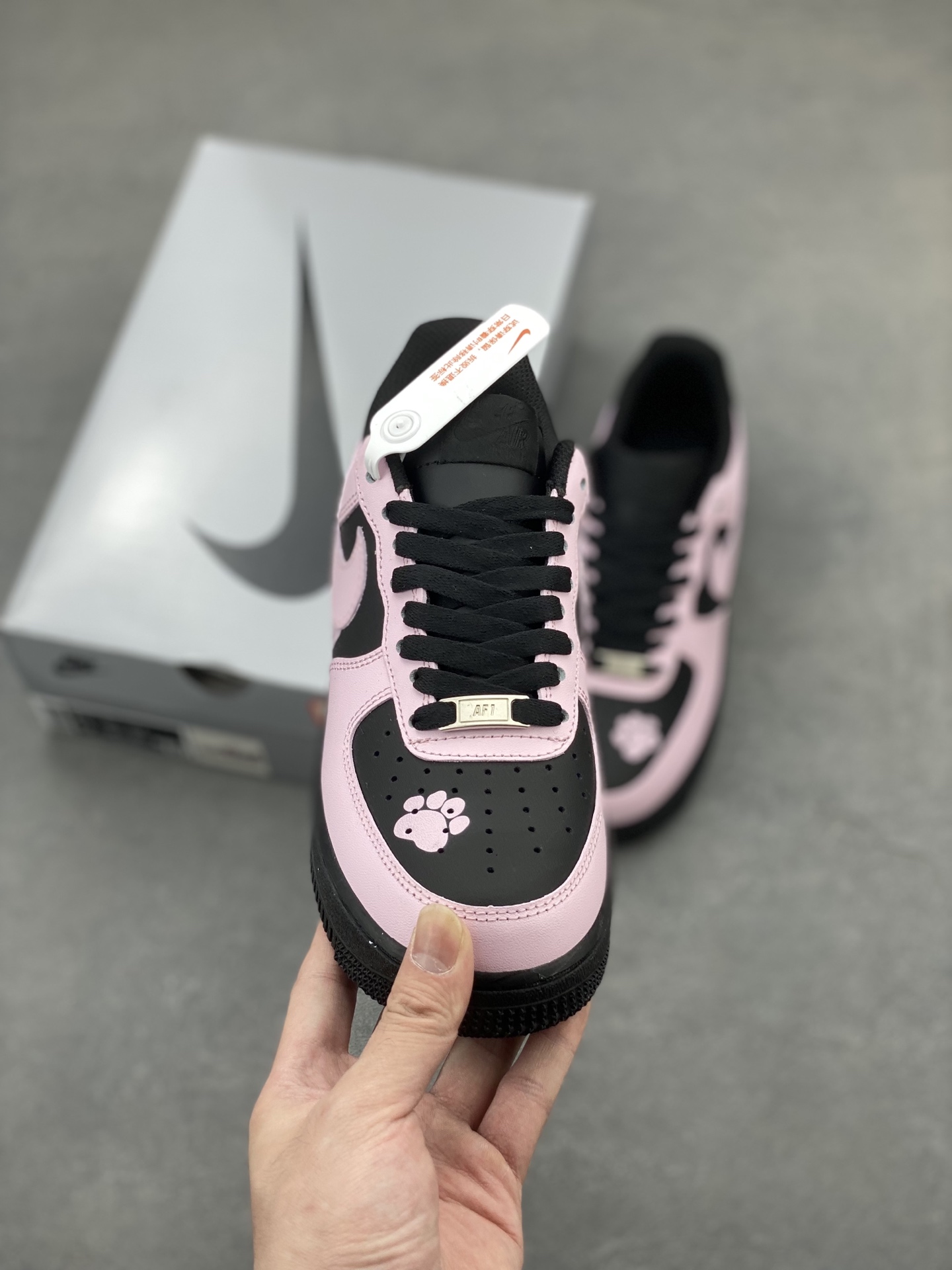 Nike Air Force 1 '07 Low Sneakers - Pink/Black Custom Design 3 i1747337062801 3574 0 1