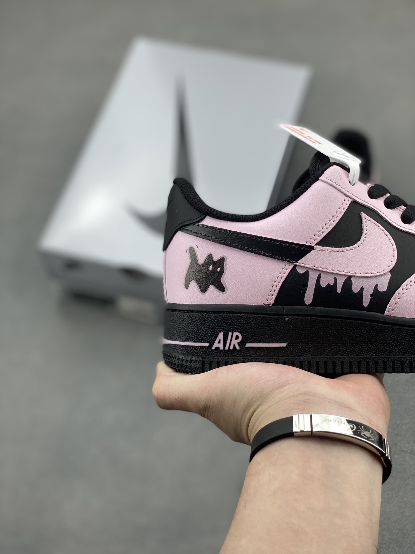 Nike Air Force 1 '07 Low Sneakers - Pink/Black Custom Design 6 i1747337062828 1080 0 4