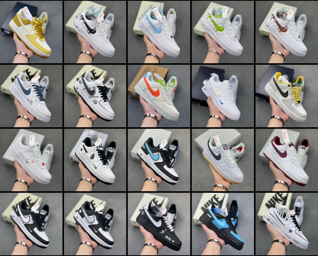 Nike Air Force 1 Custom Sneakers - Limited Edition Designs and Vibrant Colors