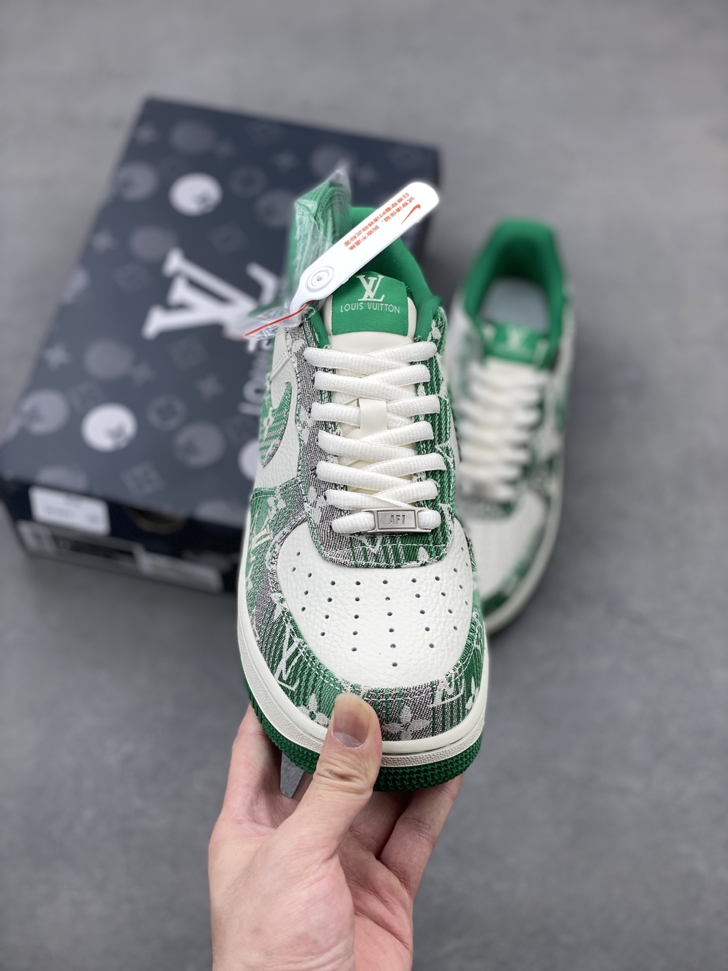 Nike Air Force 1 '07 Low Louis Vuitton Green Limited Edition Shoe 3 i1747499722403 4745 0 1