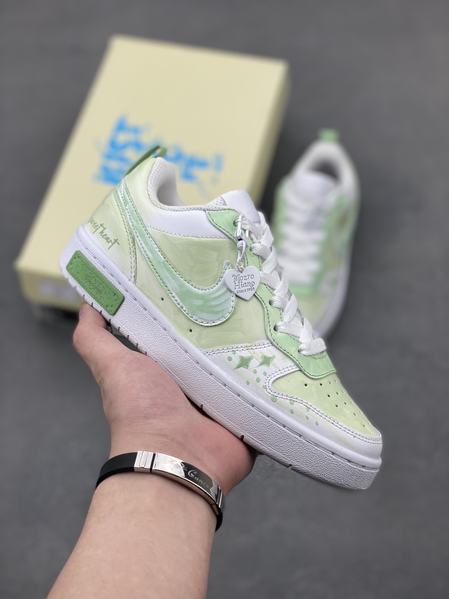 Nike Ebernon Low PRM Green/White Sneakers BQ5448-211 2 i1747499835221 5914 0 0