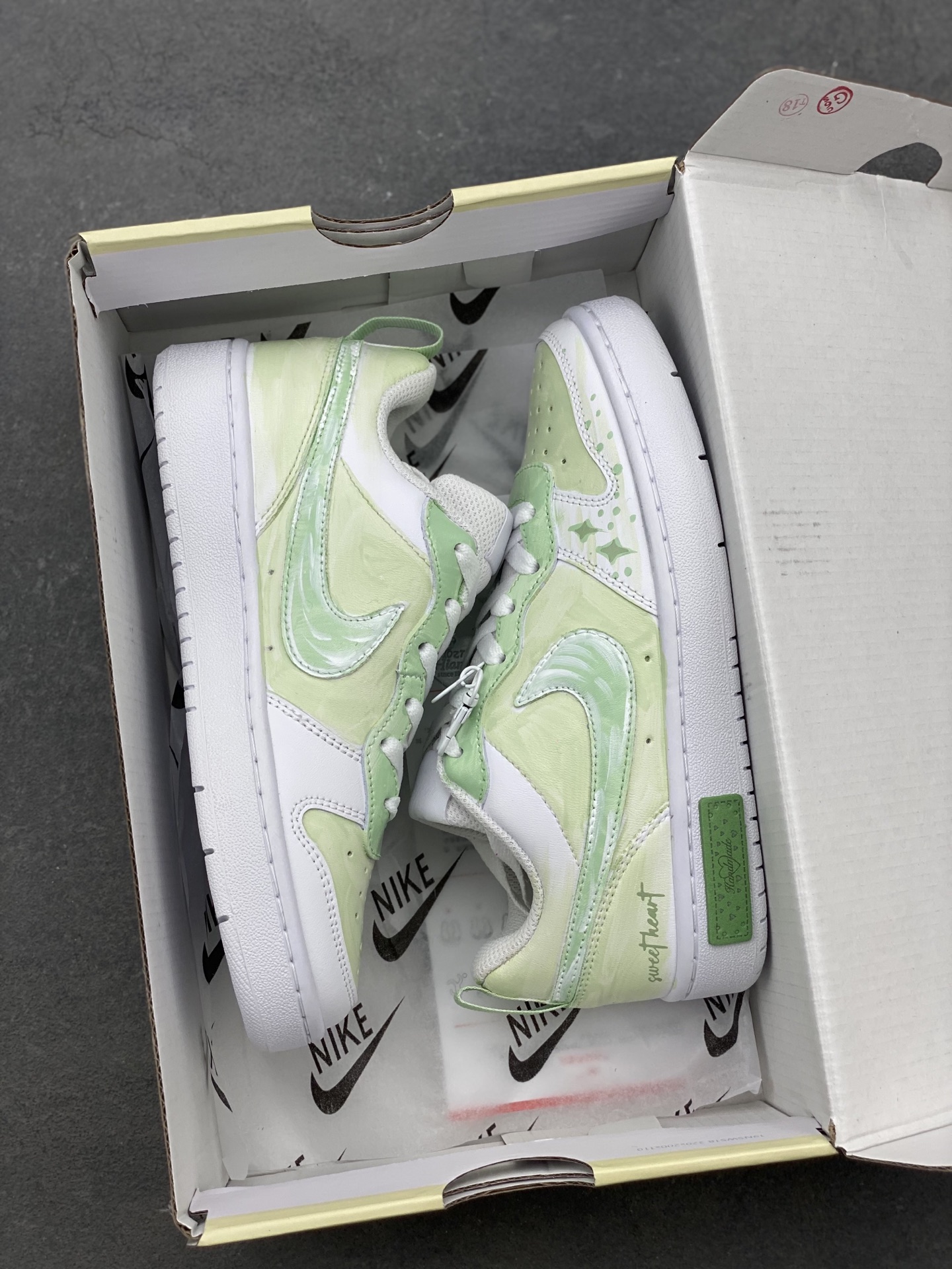 Nike Ebernon Low PRM Green/White Sneakers BQ5448-211 10 i1747499836266 5817 0 8