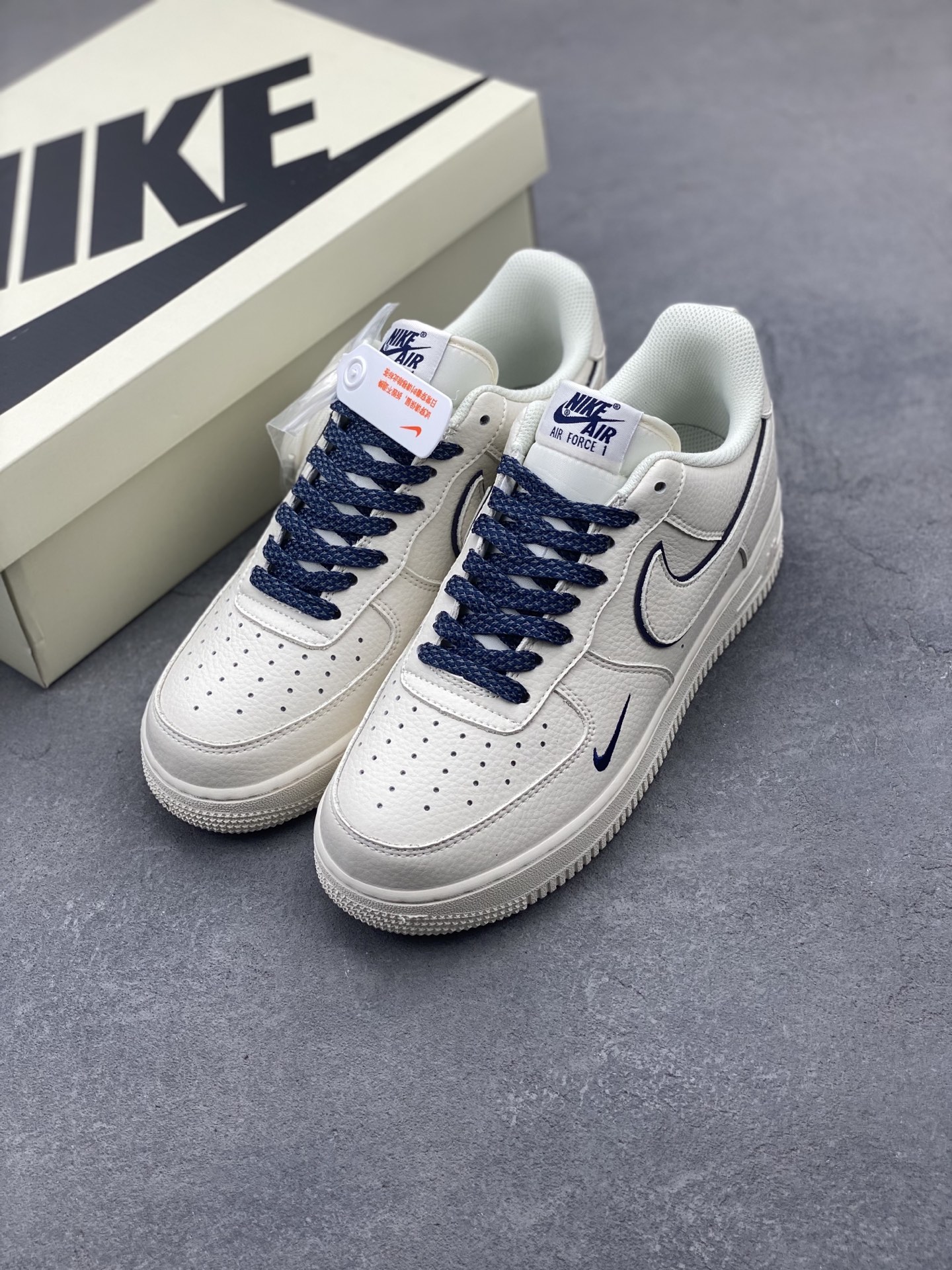 Nike Air Force 1 Low '07 Deep Blue Swoosh - Classic Comfort & Style 9 i1747596176151 9163 0 7