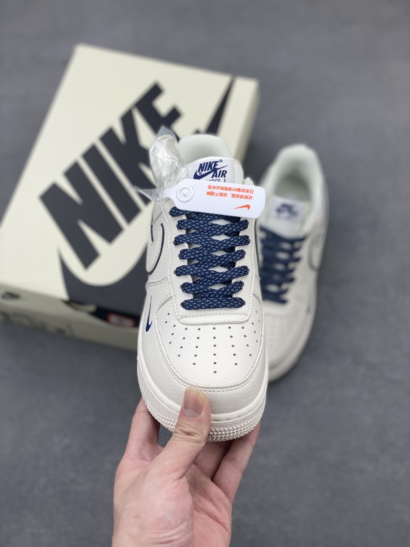 Nike Air Force 1 Low '07 Deep Blue Swoosh - Classic Comfort & Style 3 i1747596176502 6122 0 1