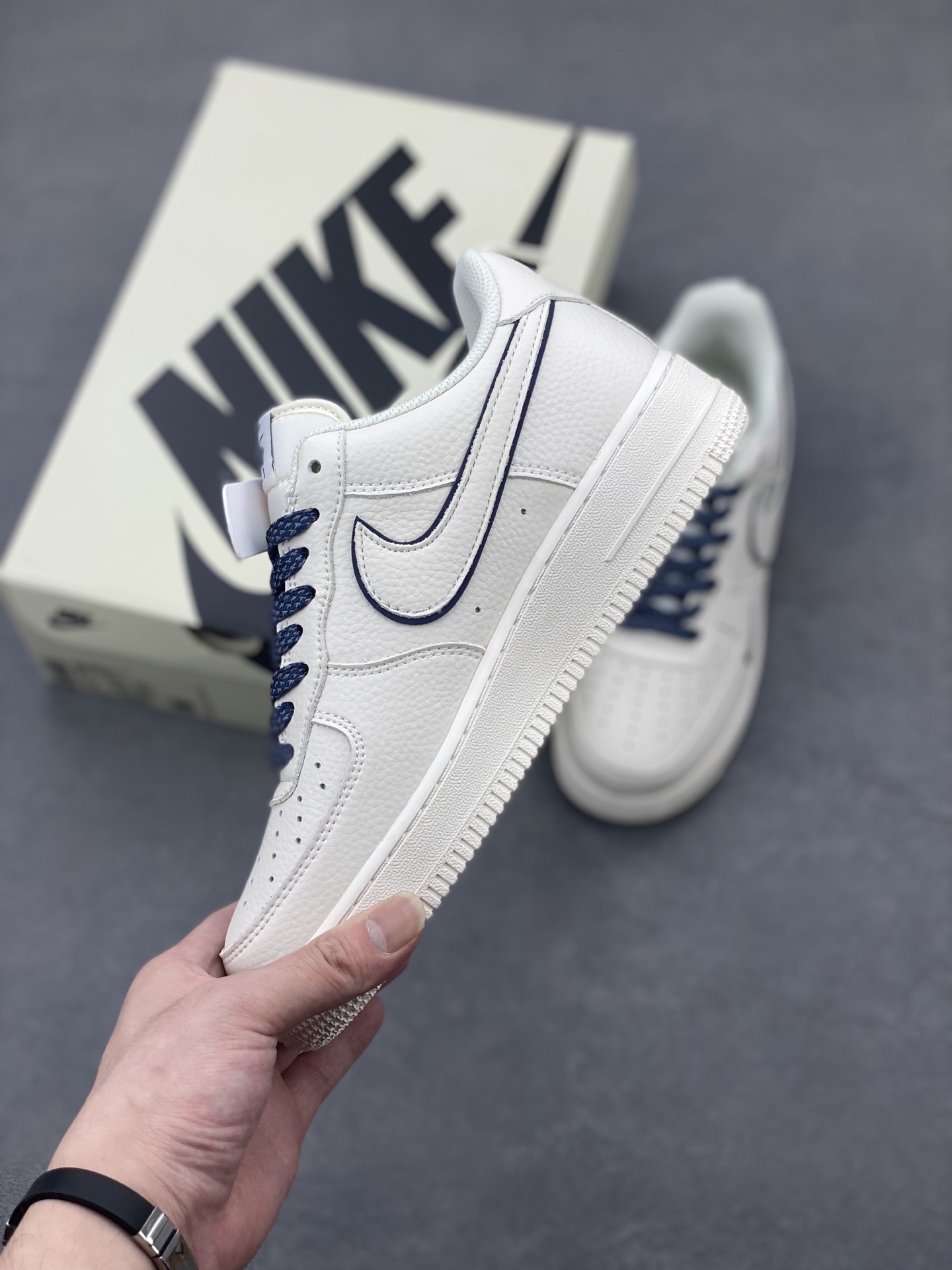 Nike Air Force 1 Low '07 Deep Blue Swoosh - Classic Comfort & Style 4 i1747596176536 3742 0 2