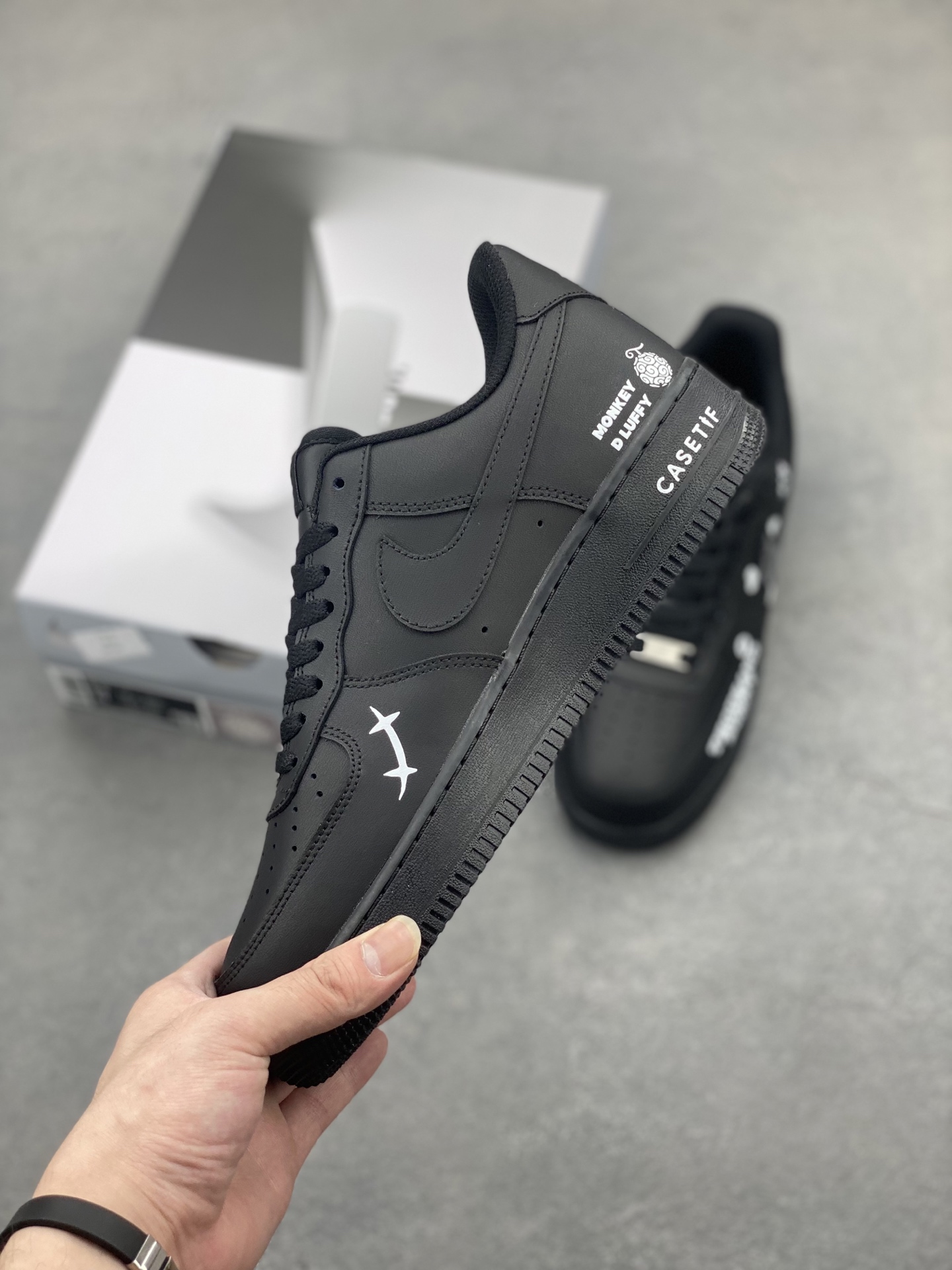 Nike Air Force 1 '07 Low Black Custom Anime Sneakers CW2288-016 4 i1747673527827 469 0 2