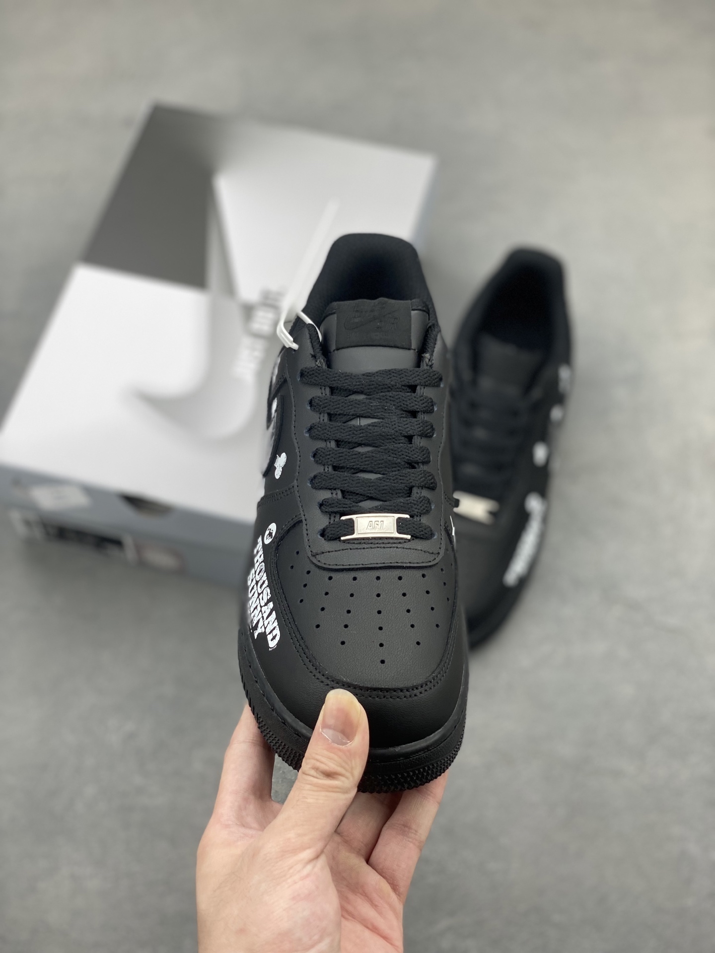 Nike Air Force 1 '07 Low Black Custom Anime Sneakers CW2288-016 3 i1747673528550 3526 0 1