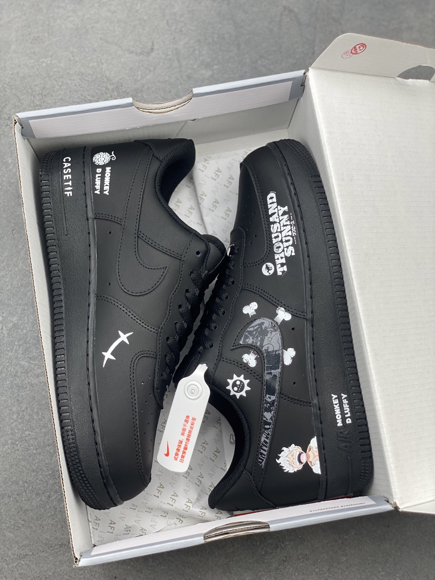 Nike Air Force 1 '07 Low Black Custom Anime Sneakers CW2288-016 10 i1747673529094 7114 0 8