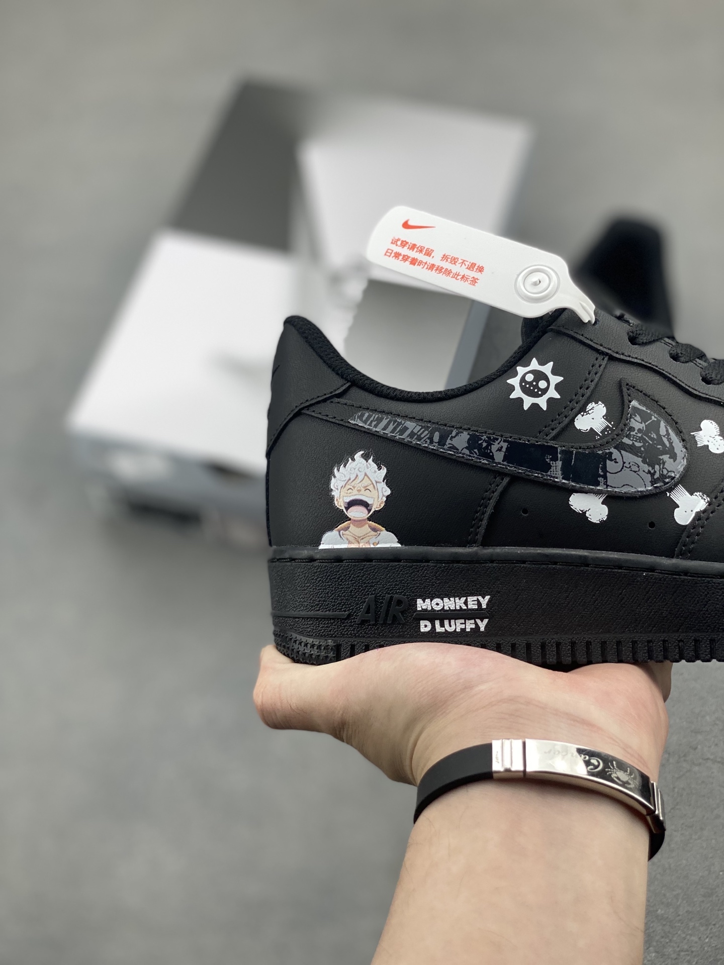Nike Air Force 1 '07 Low Black Custom Anime Sneakers CW2288-016 6 i1747673542639 3890 0 4