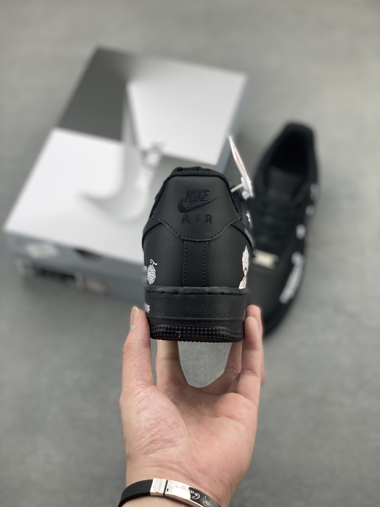 Nike Air Force 1 '07 Low Black Custom Anime Sneakers CW2288-016 5 i1747673544277 4443 0 3