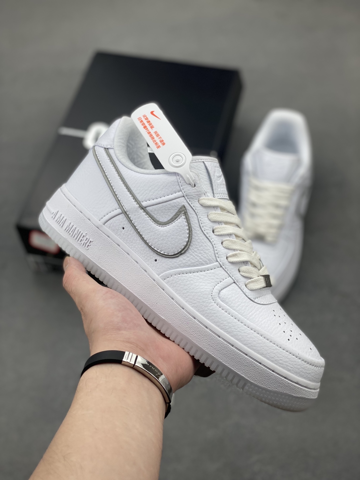 Nike Air Force 1 '07 Low White/Silver 'A Ma Maniere' HF4084-100 Sneakers 2 i1747673698972 7233 0 0