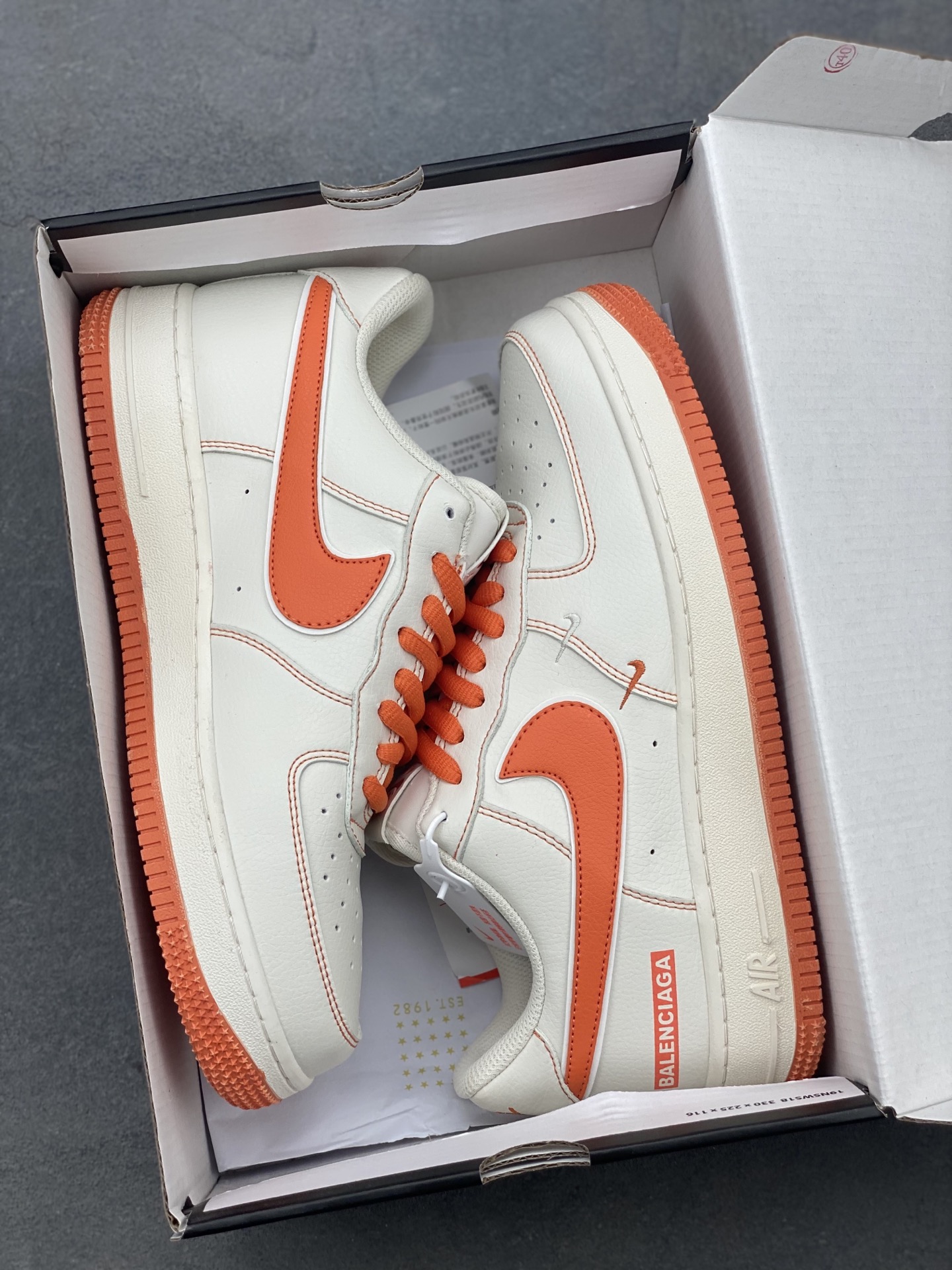 Nike Air Force 1 '07 Low Orange/White Sneakers Limited Edition 10 i1747758325829 7262 0 8