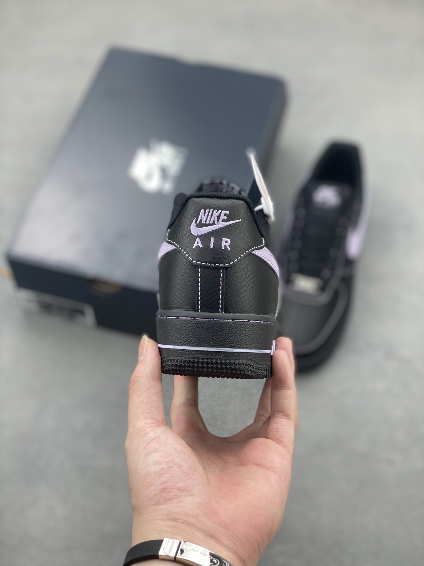 Nike Air Force 1 '07 Low Black/Lilac Stitching - Limited Edition Sneaker 5 i1748028402179 3545 0 3