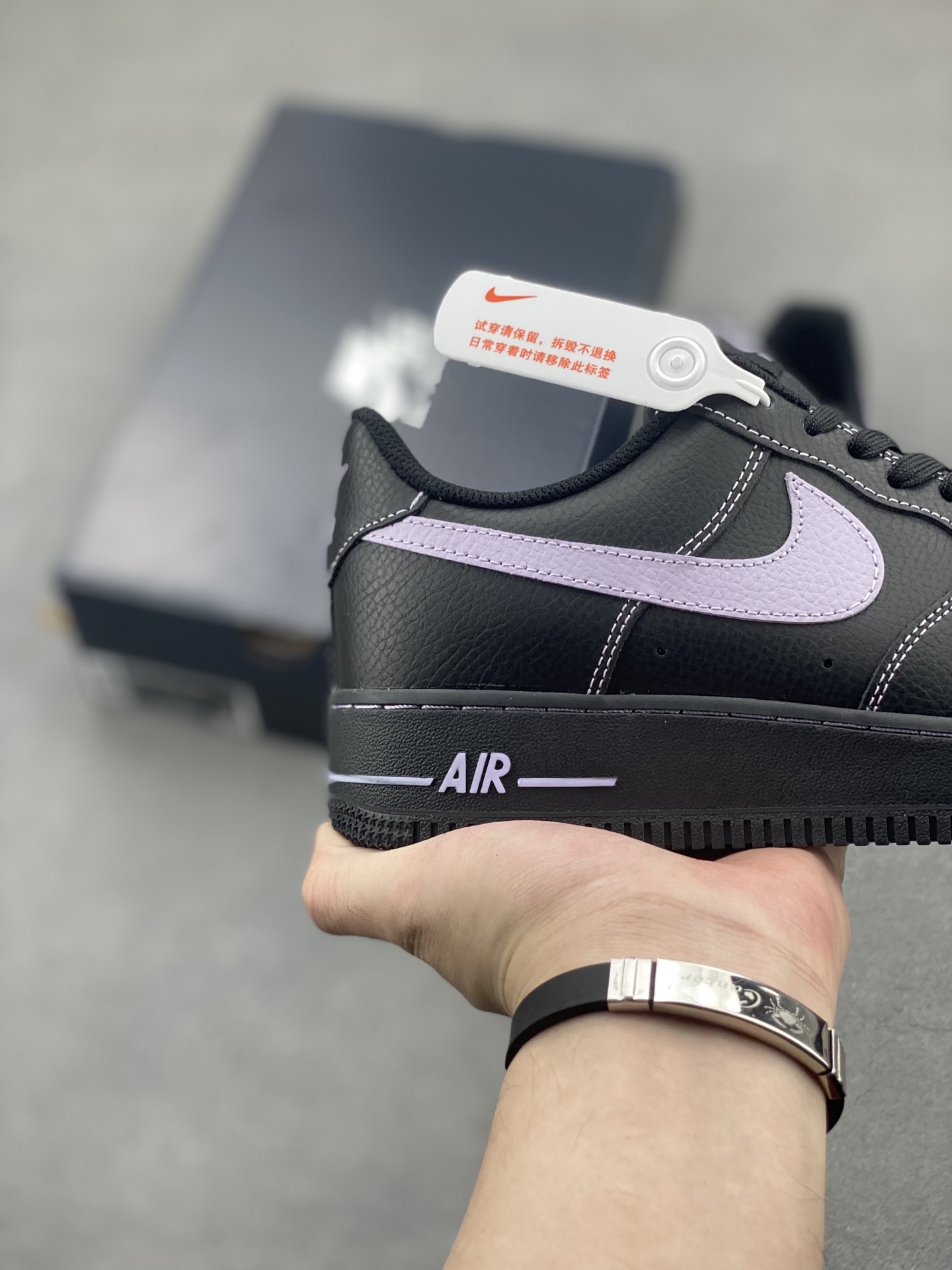 Nike Air Force 1 '07 Low Black/Lilac Stitching - Limited Edition Sneaker 6 i1748028404172 1264 0 4
