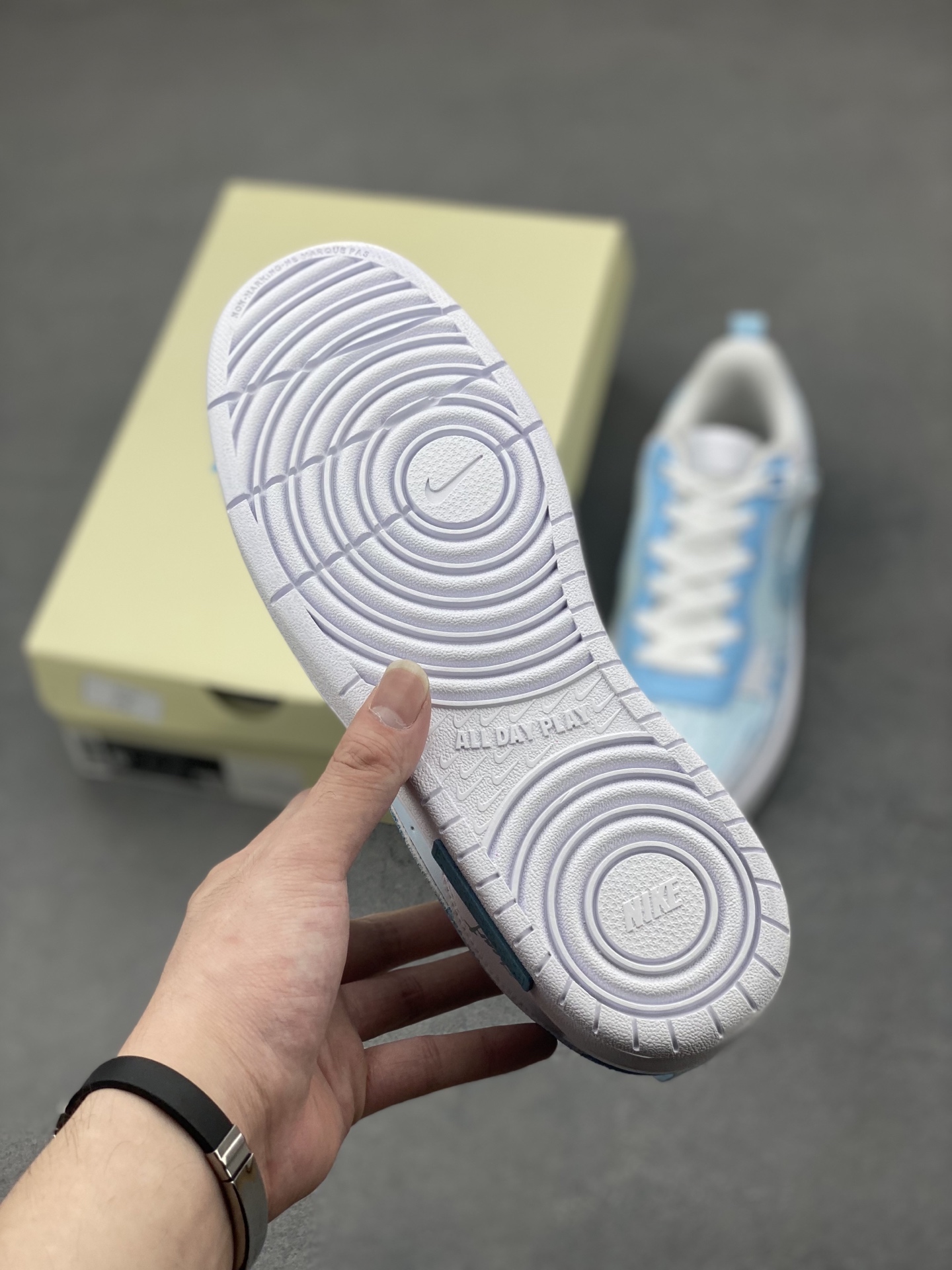 Nike Court Borough Low Summer White Blue Customized Sneakers BQ5448-212 7 i1748028462982 5487 0 5