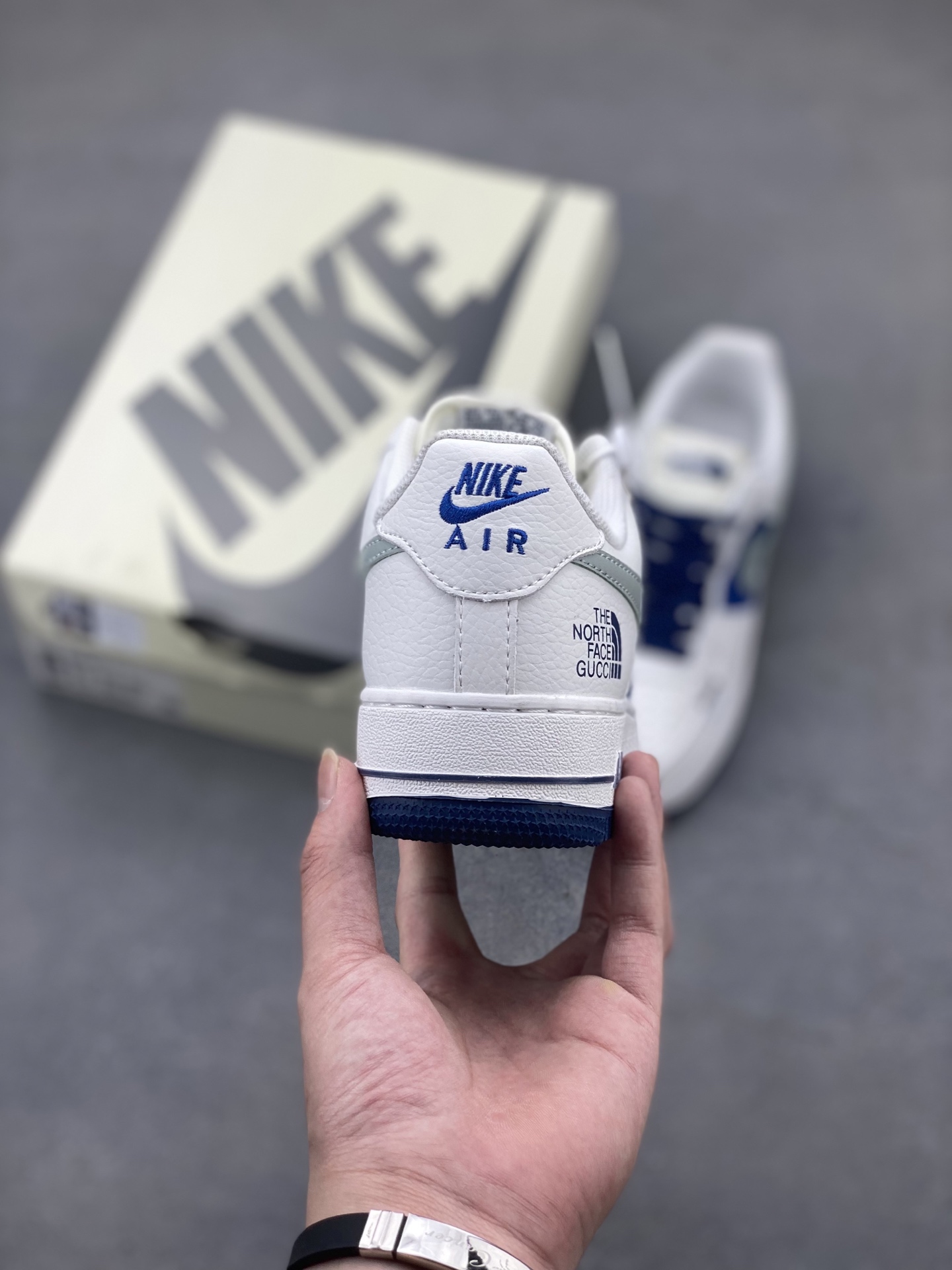 Nike Air Force 1 '07 Low White Blue Stitching Limited Edition Sneakers 5 i1748028758201 1021 0 3