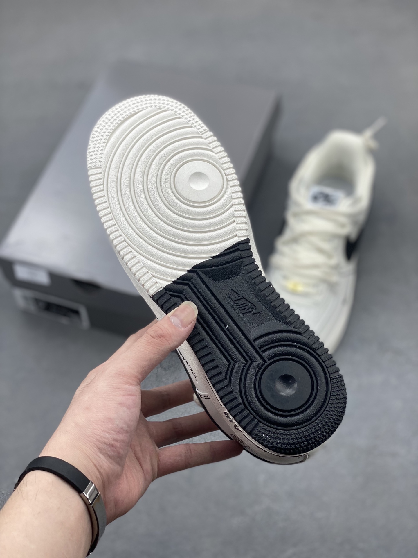 Nike Air Force 1 '07 Low Stone Island White/Black Sneakers Men's GS9875-001 7 i1748028799683 9149 0 5