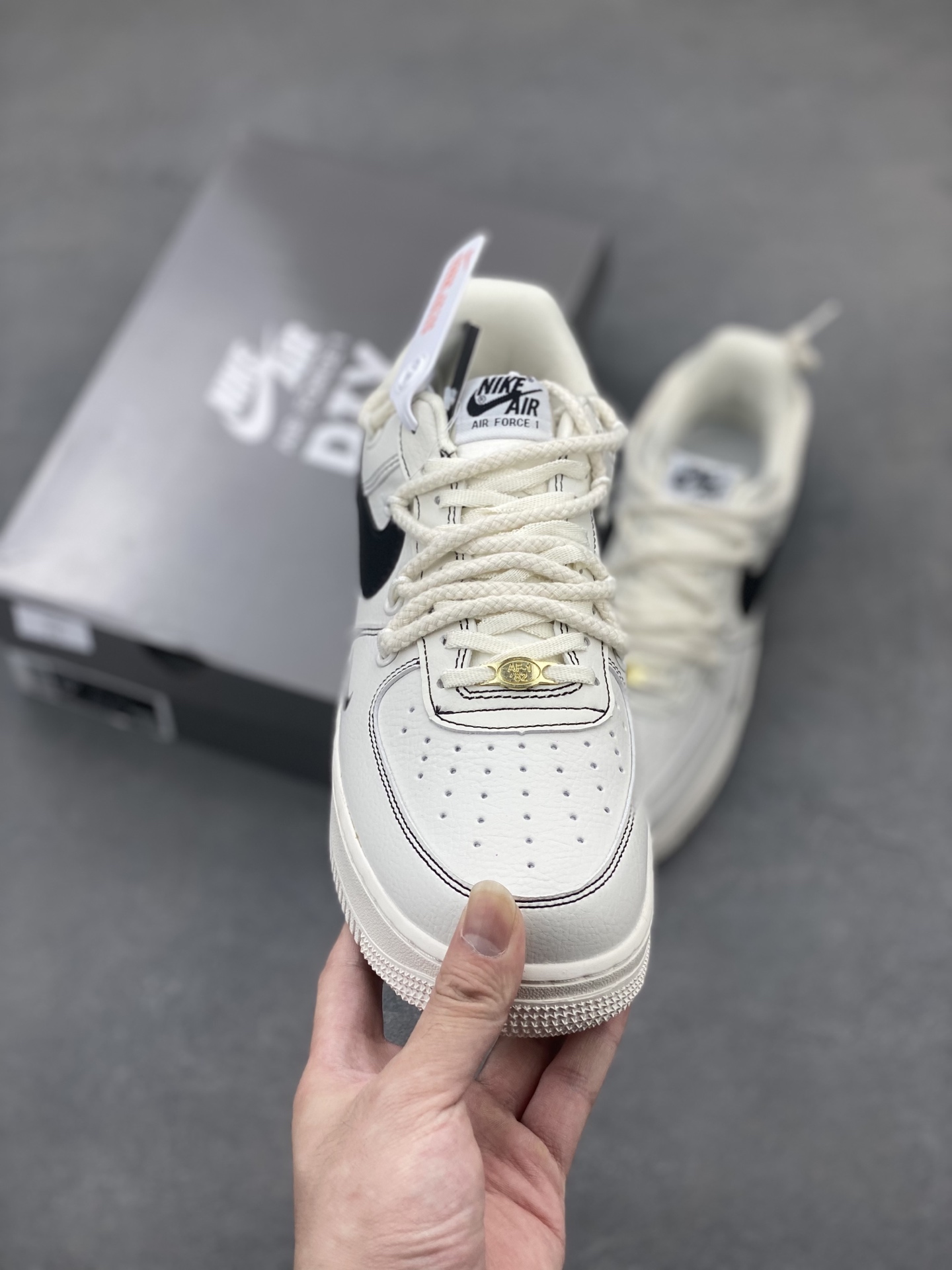 Nike Air Force 1 '07 Low Stone Island White/Black Sneakers Men's GS9875-001 3 i1748028812405 9005 0 1
