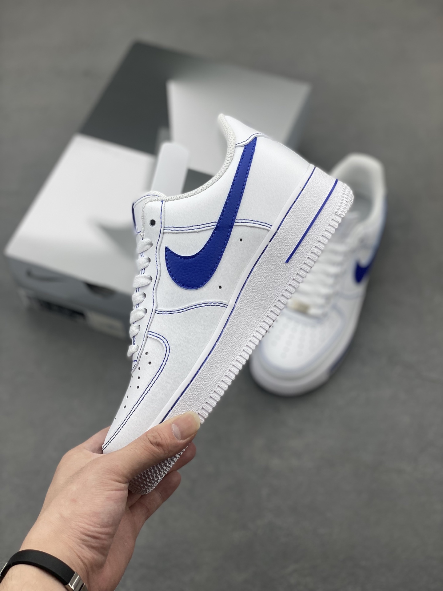 Nike Air Force 1 '07 Low White/Blue Stitching Men's Sneakers 4 i1748028852164 9374 0 2