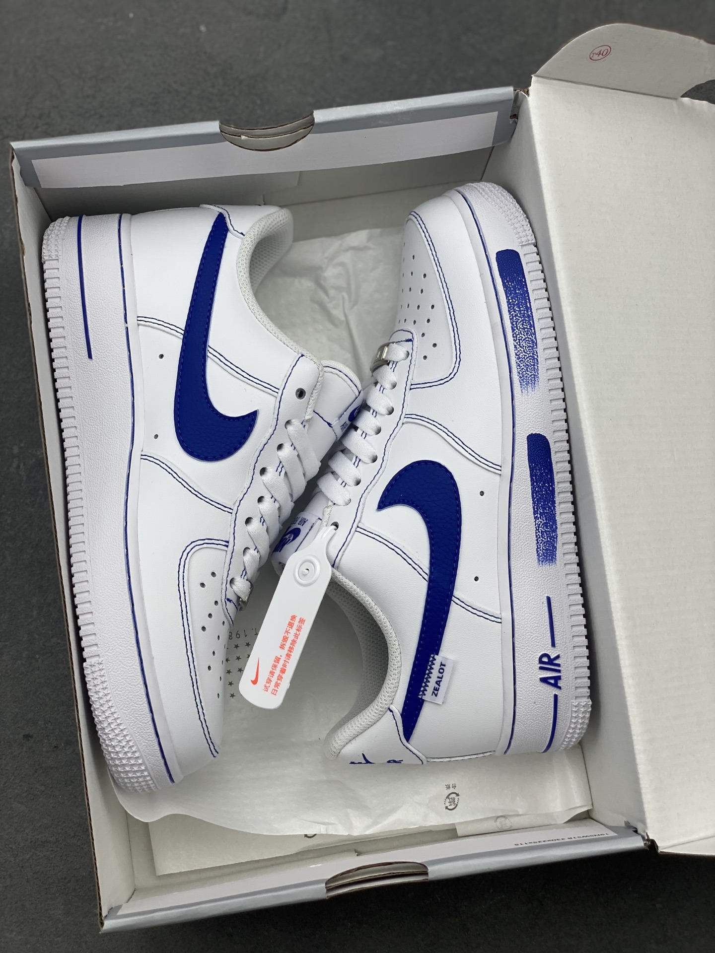 Nike Air Force 1 '07 Low White/Blue Stitching Men's Sneakers 10 i1748028861750 5943 0 8