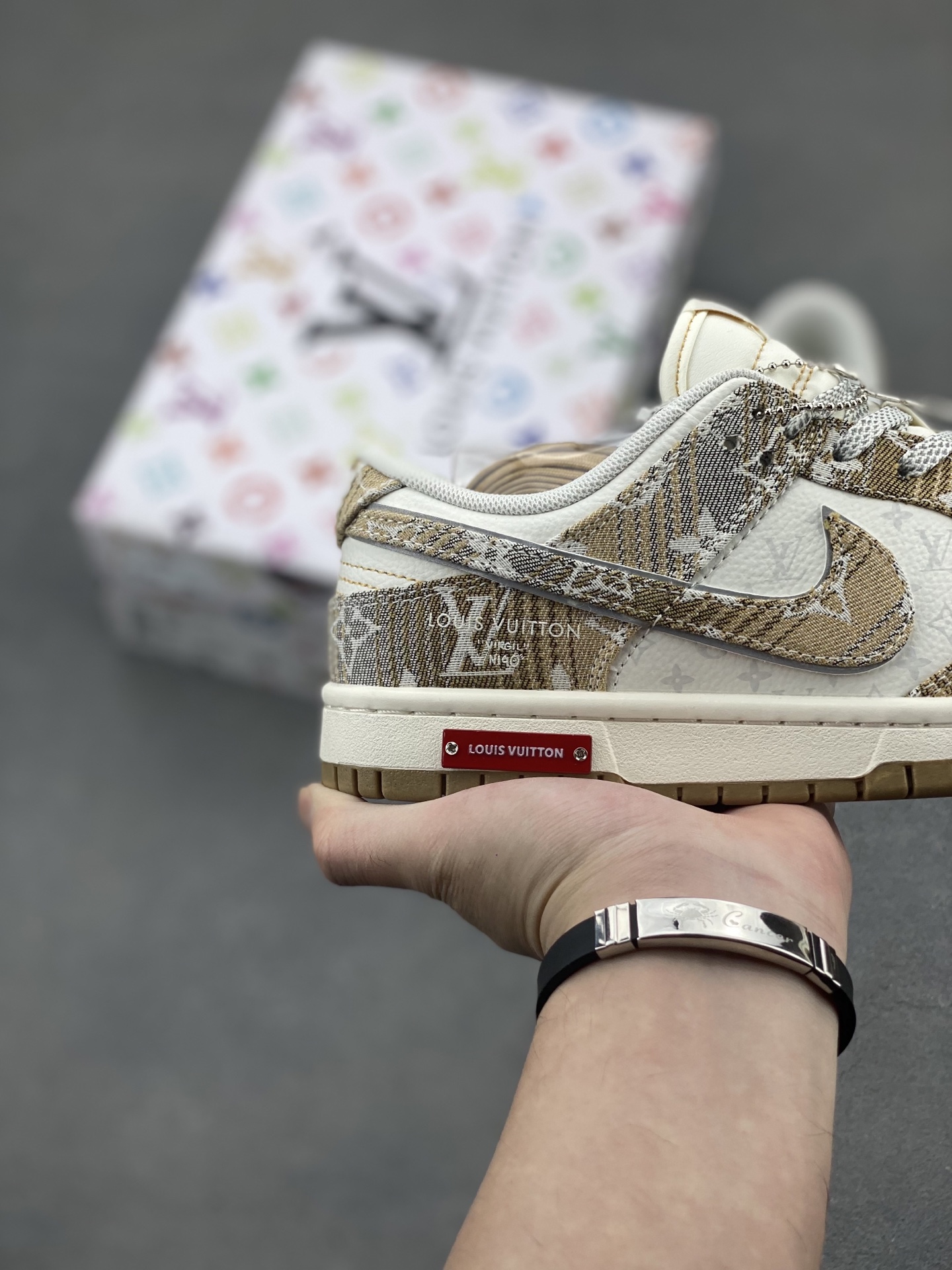 Nike SB Dunk Low x Louis Vuitton White Blue Men's Sneakers Size 36-45 5 i1748117624196 8143 0 4