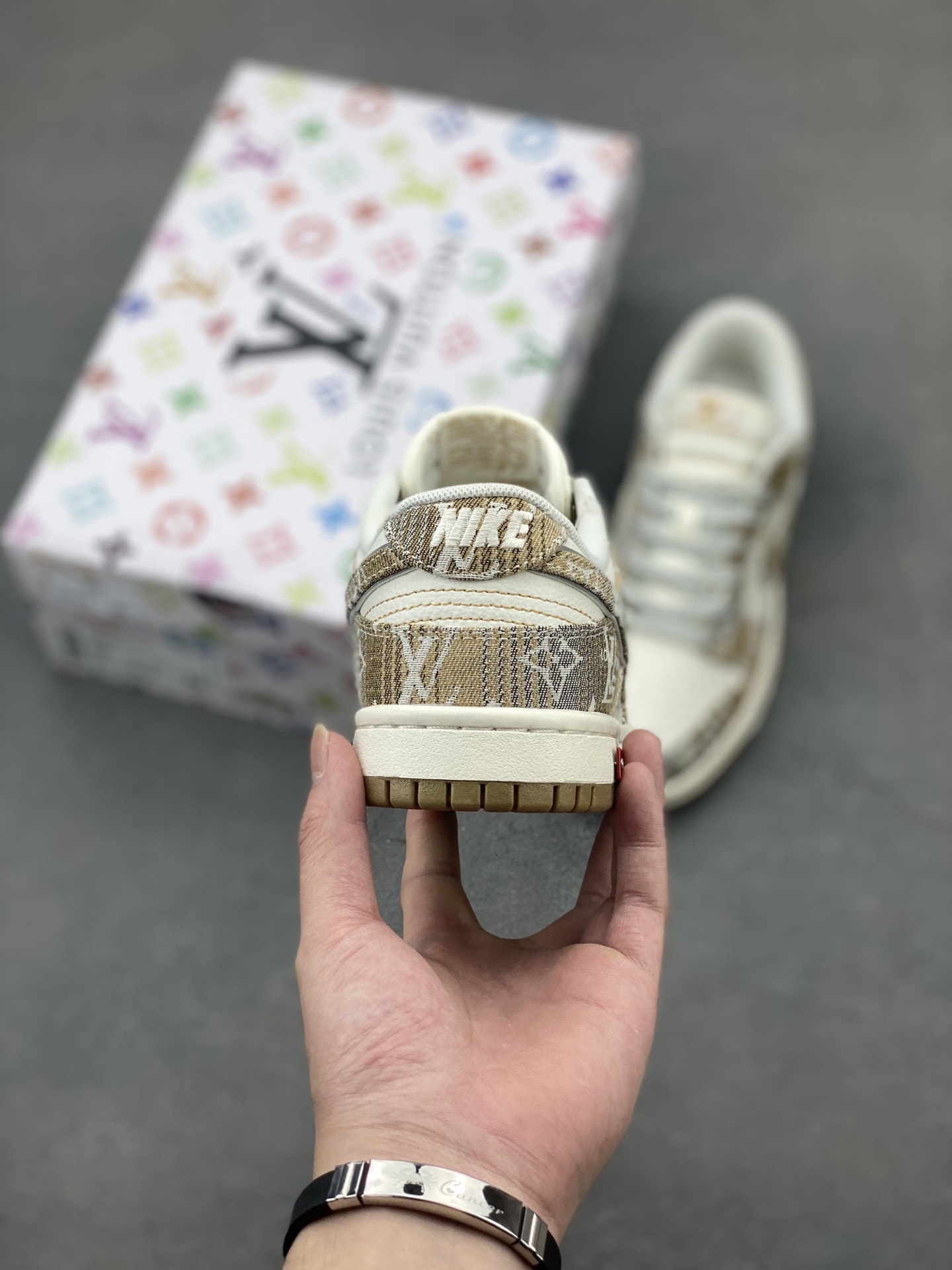 Nike SB Dunk Low x Louis Vuitton White Blue Men's Sneakers Size 36-45 4 i1748117624844 7128 0 3