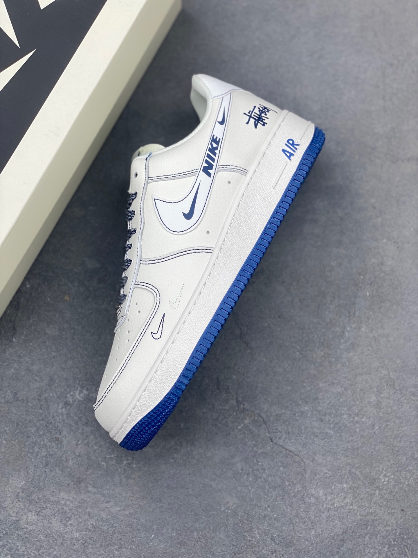 Nike Air Force 1 '07 Low White/Midnight Navy Casual Shoes HH7518-063 8 i1748373042120 8845