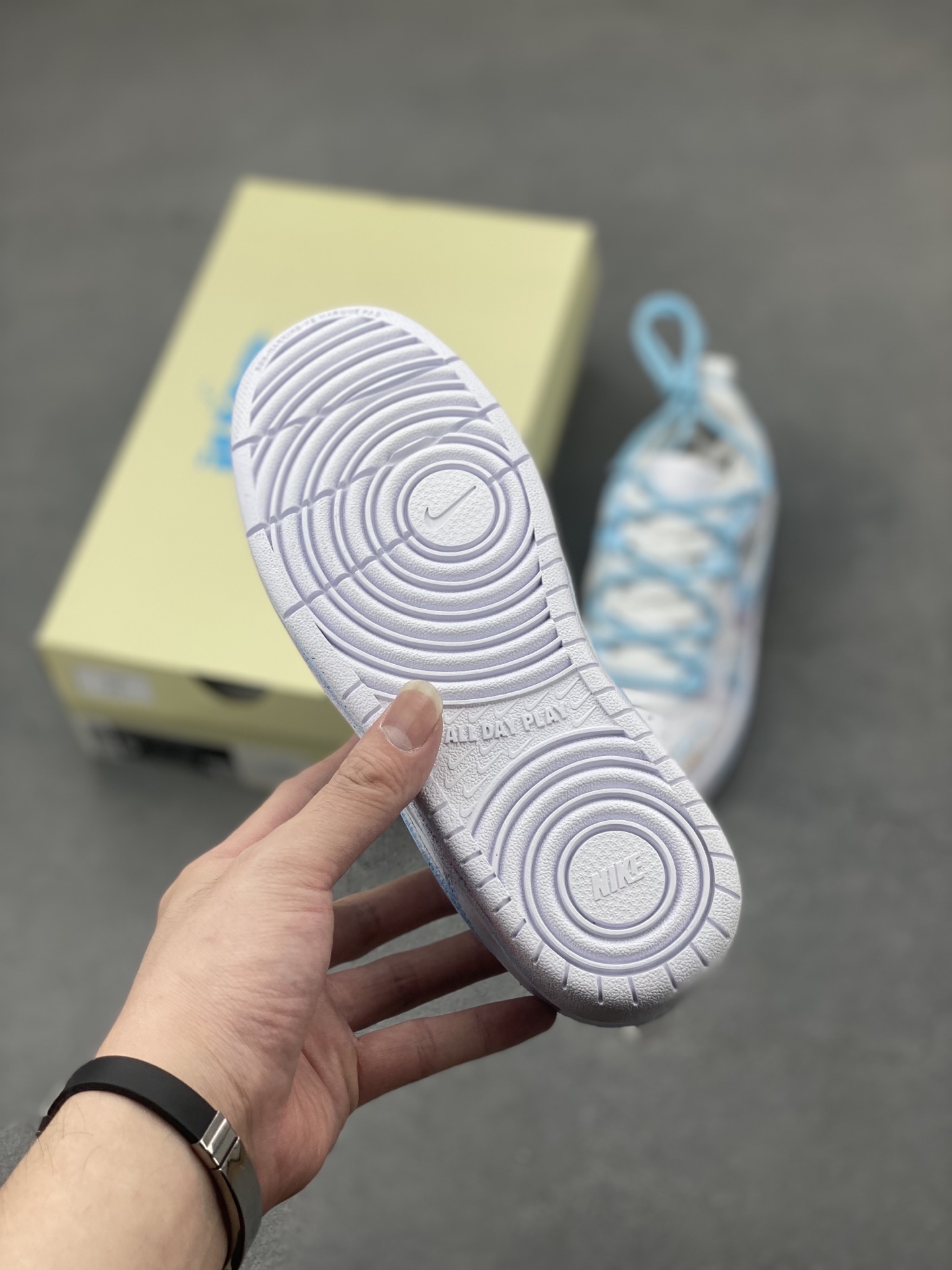 Nike Court Borough Low Hand-Painted Sneakers - Blue Shadow Design 7 i1748373294836 8558 0 5