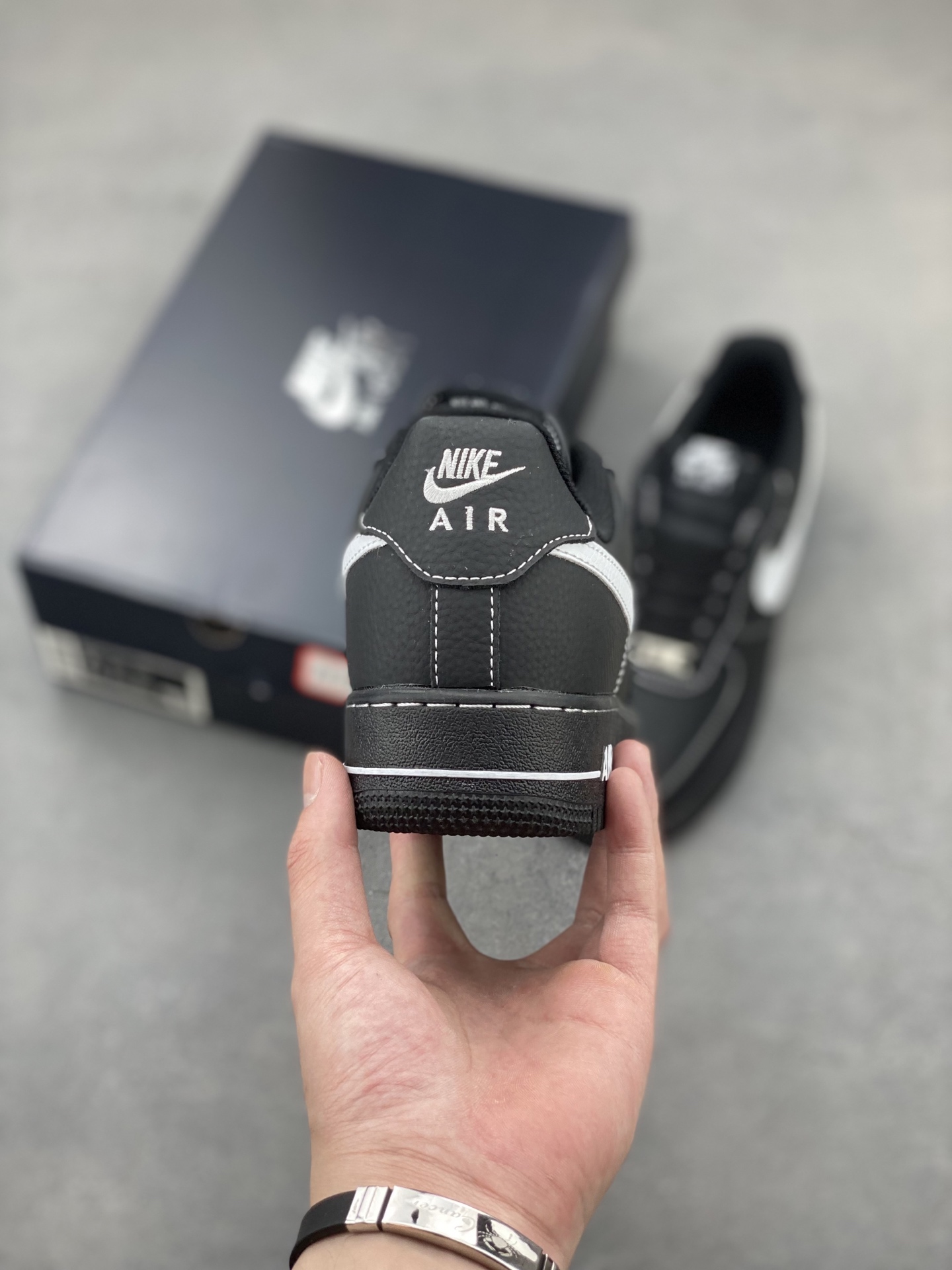 Nike Air Force 1 Low Black & White Stitching - Iconic Style, Comfort Fit 5 i1748886813593 9831 0 3