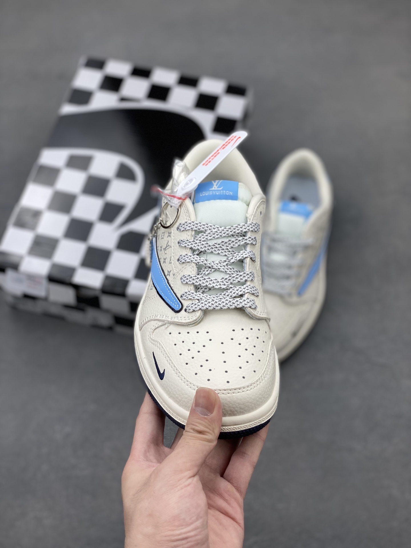 Nike Air Jordan 1 Low x Travis Scott 'DIY' Custom Sneakers - Limited Edition 3 i1749233703279 9777 0 1