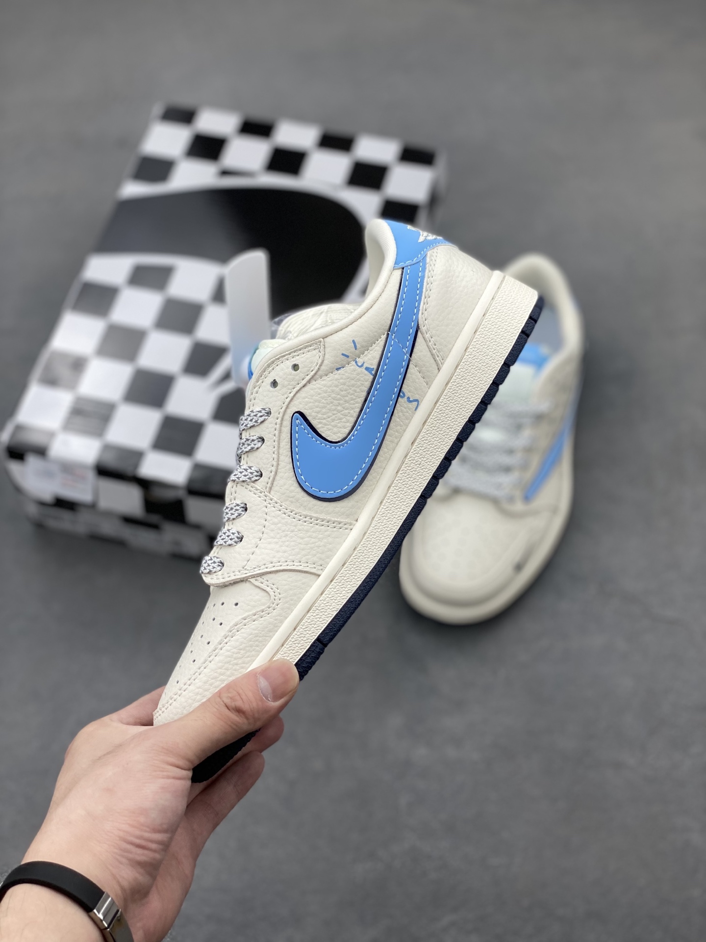Nike Air Jordan 1 Low x Travis Scott 'DIY' Custom Sneakers - Limited Edition 4 i1749233704501 3696 0 2