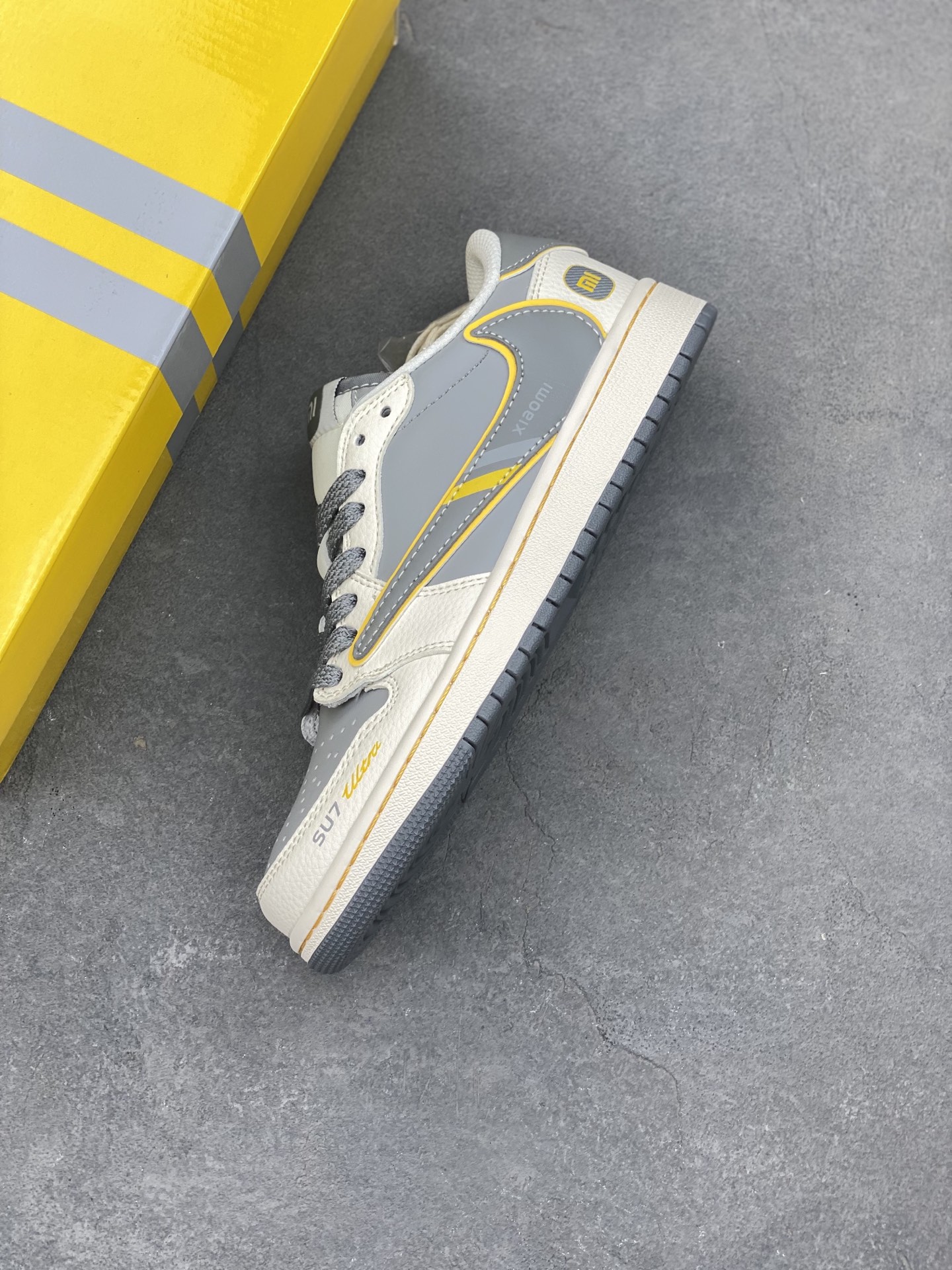 Nike Dunk Low Retro 'DIY' Custom Sneakers - Gray/Yellow, Various Sizes 7 i1749233844582 8415 0 6