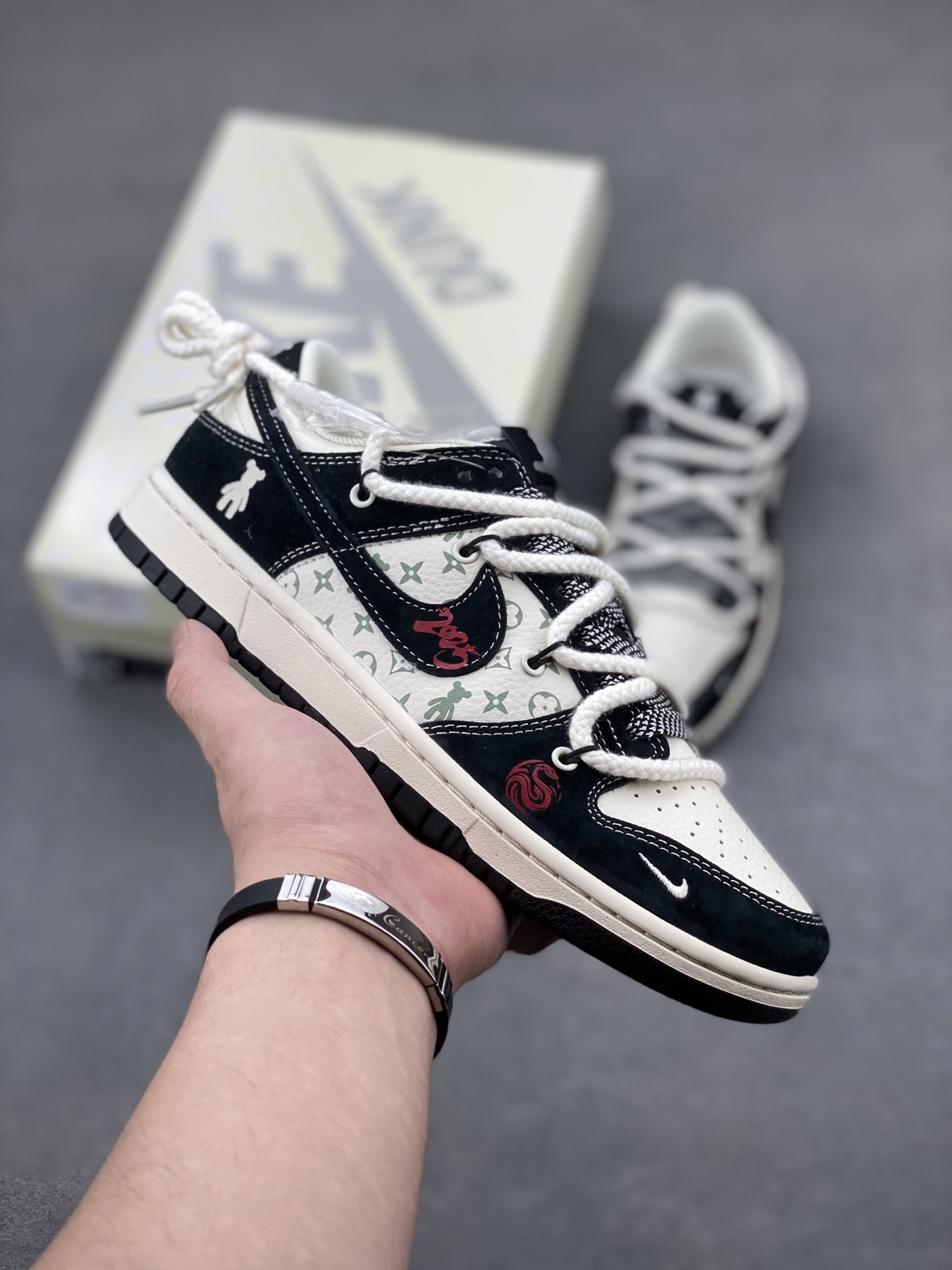 Nike Dunk Low Retro 'DIY' Custom Sneakers - Premium Comfort & Style 1 i1749326382383 7819 0 0