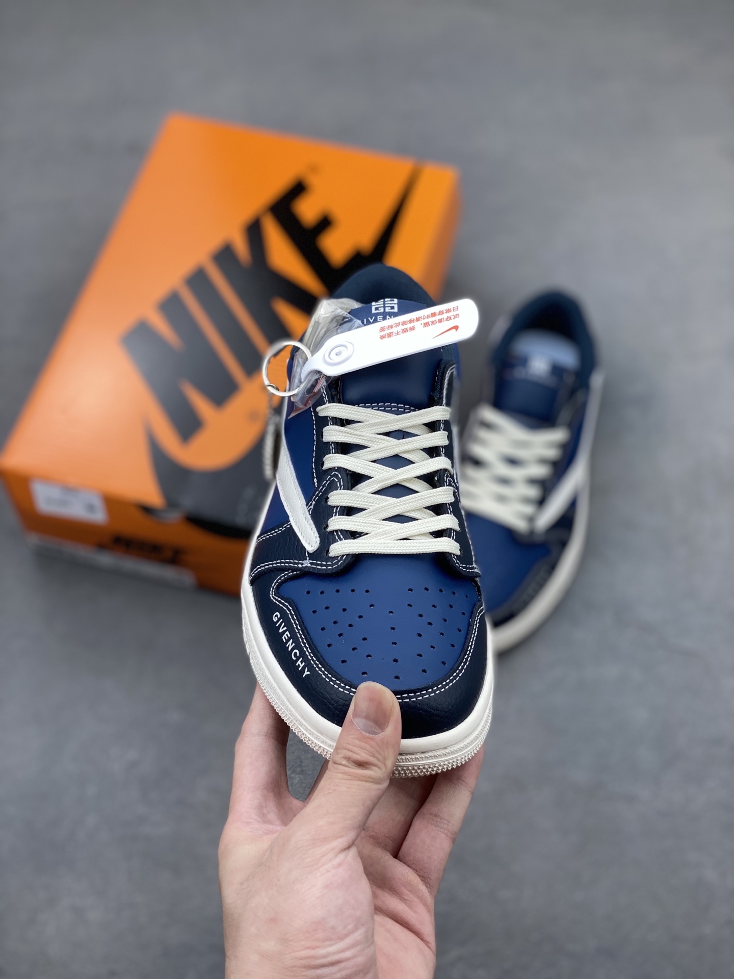 Nike Air Jordan 1 x Givenchy Limited Edition Designer Sneakers - Blue 2 i1749487016897 8646 0 1