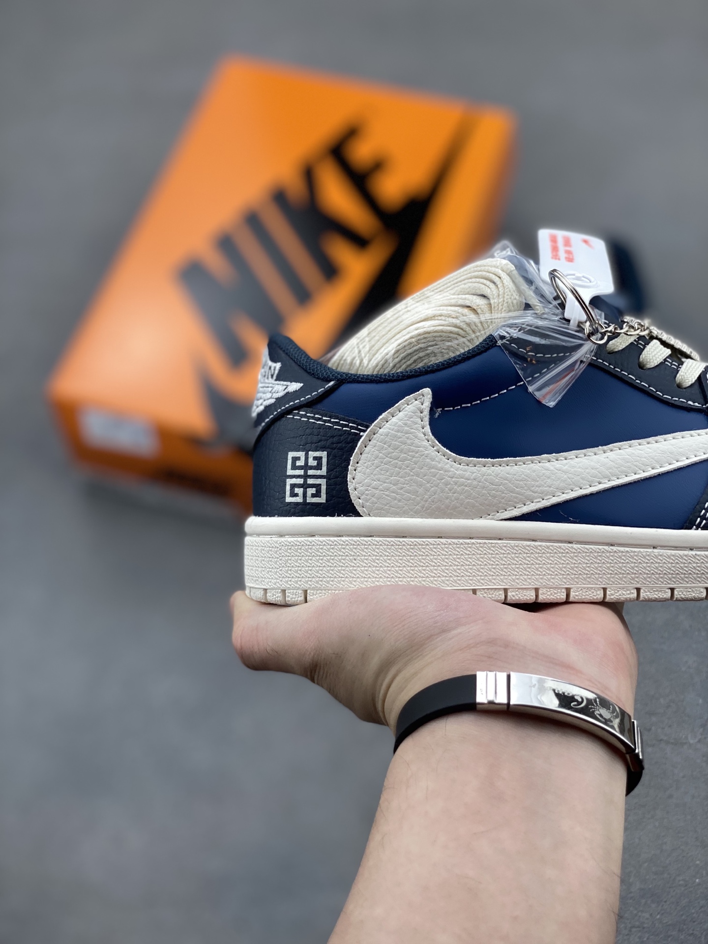 Nike Air Jordan 1 x Givenchy Limited Edition Designer Sneakers - Blue 5 i1749487016915 5711 0 4