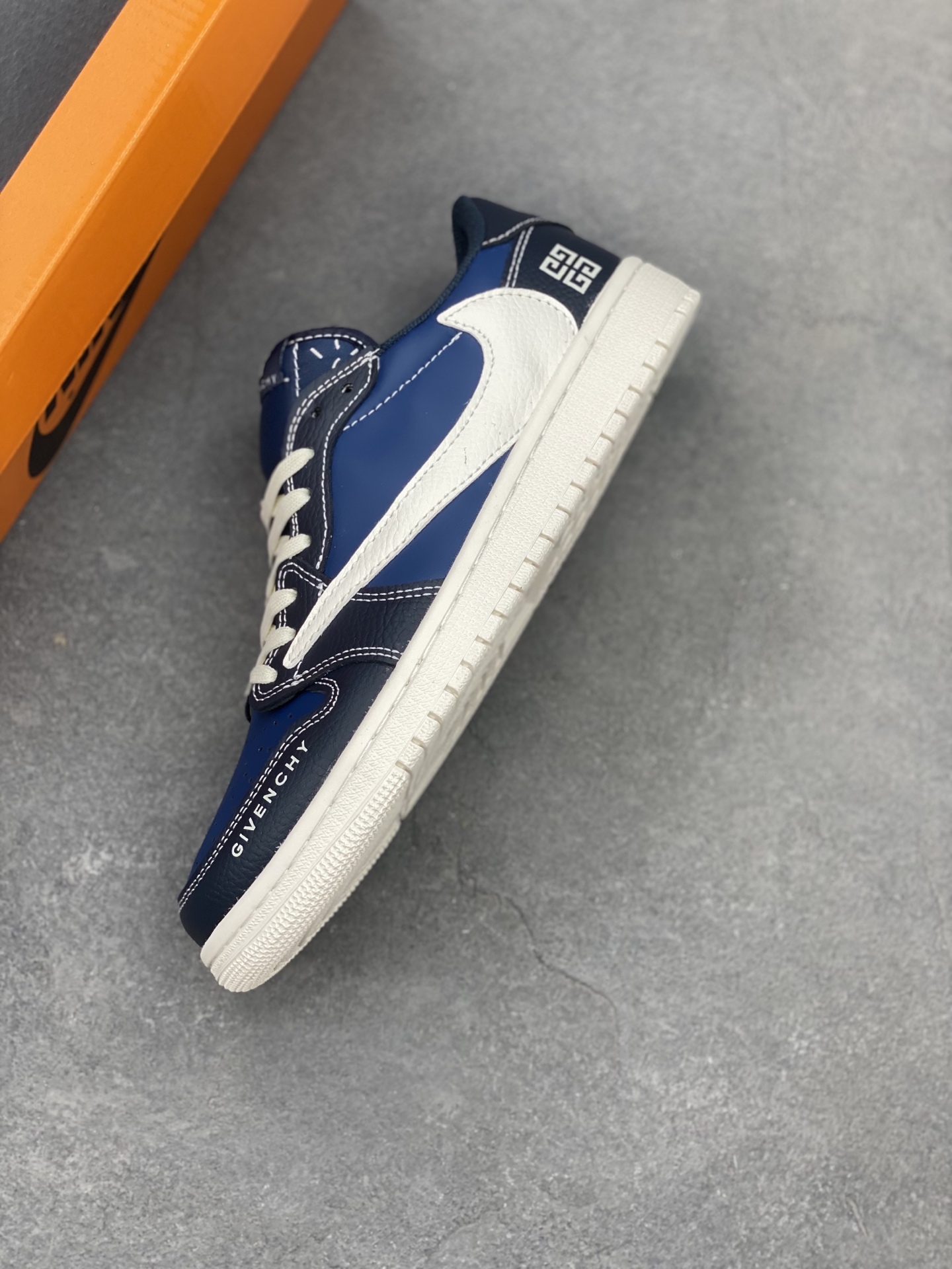 Nike Air Jordan 1 x Givenchy Limited Edition Designer Sneakers - Blue 7 i1749487023572 8966 0 6