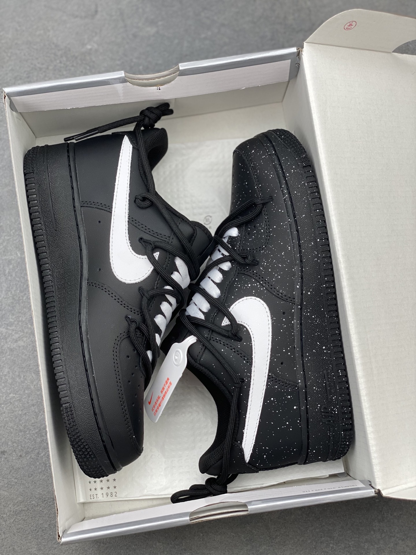 Nike Air Force 1 '07 Low Black/White Speckled Limited Edition Sneakers 10 i1749668432628 8352 0 8