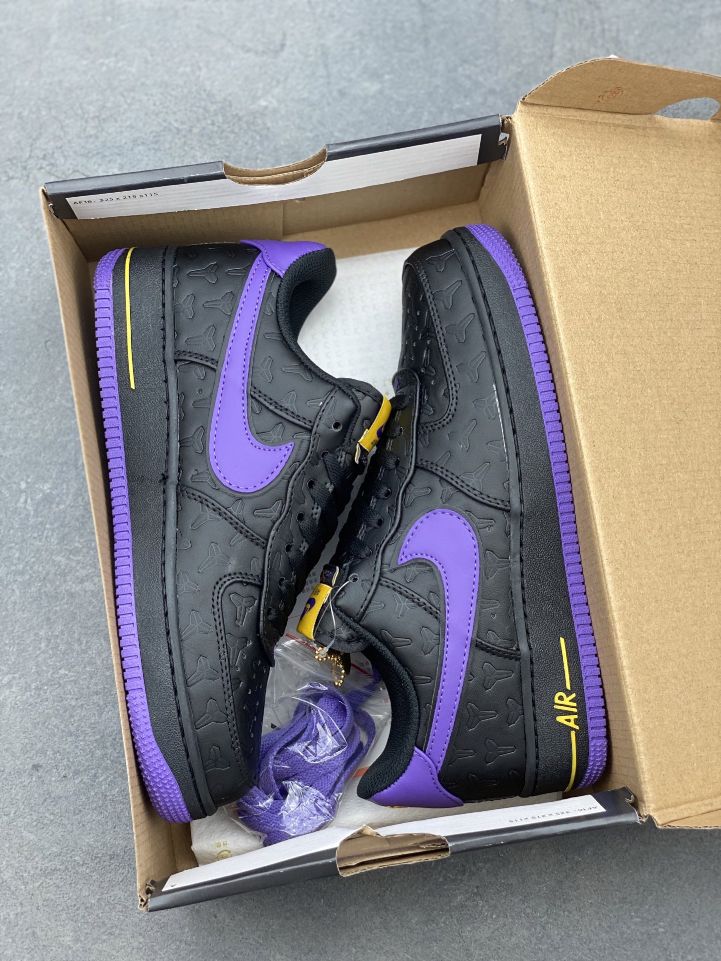 Nike Air Force 1 '07 Low Basketball Shoes - Black/Purple/Gold - Limited Edition 10 i1749668485312 7286 0 8