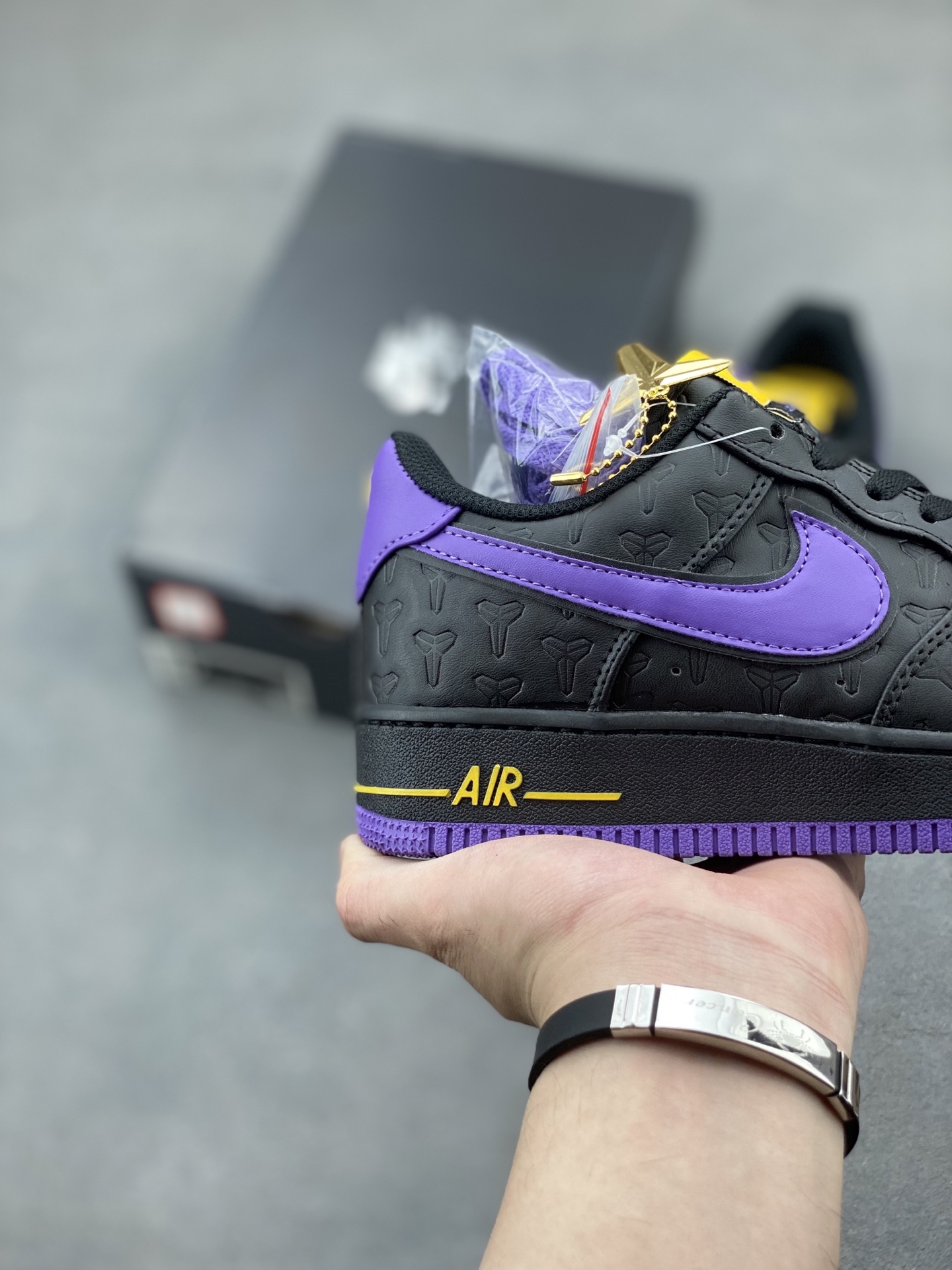 Nike Air Force 1 '07 Low Basketball Shoes - Black/Purple/Gold - Limited Edition 6 i1749668485415 4690 0 4